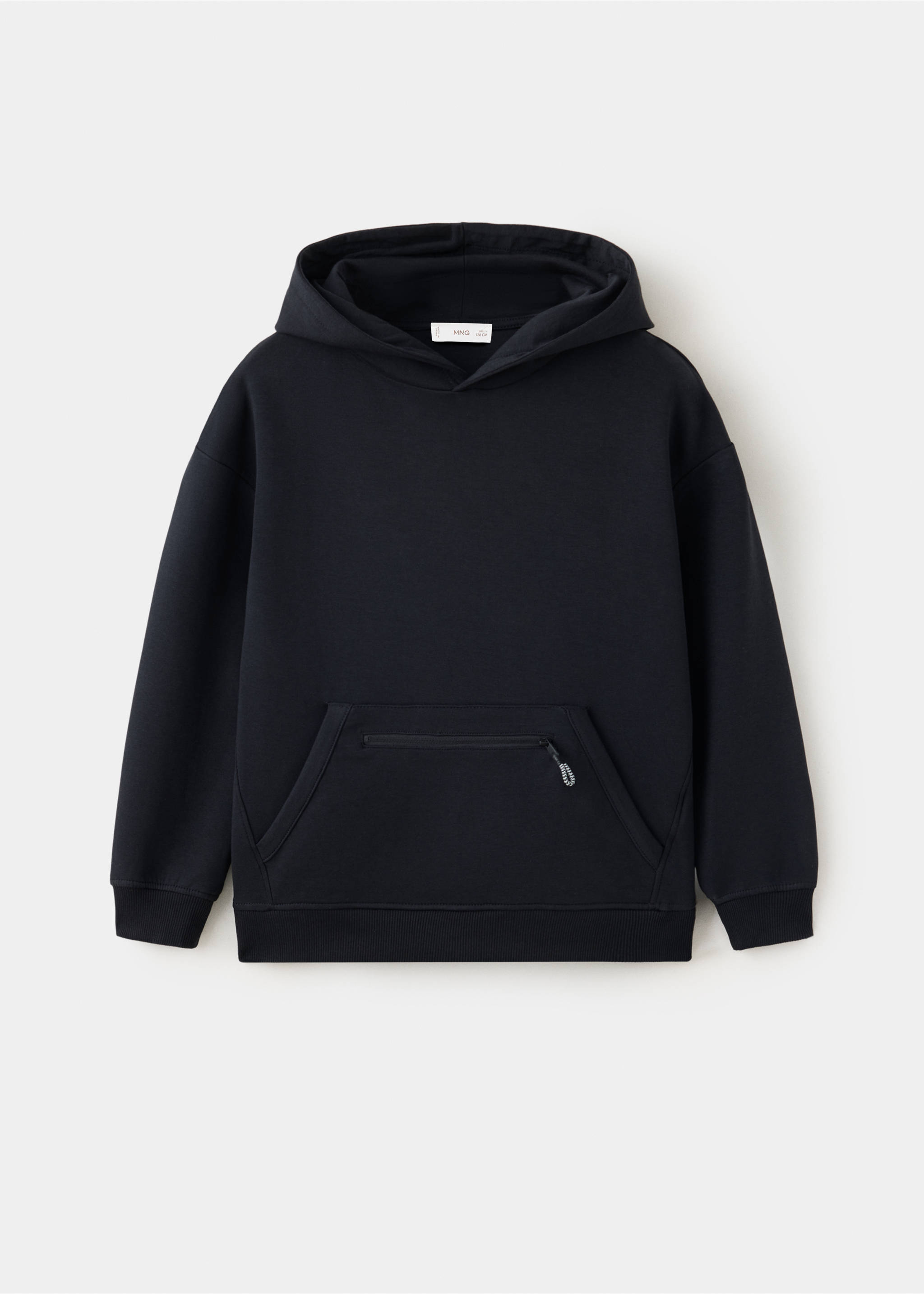 Hoodie cotton sweatshirt - Article without model, Black. Ref: 37094427-00.