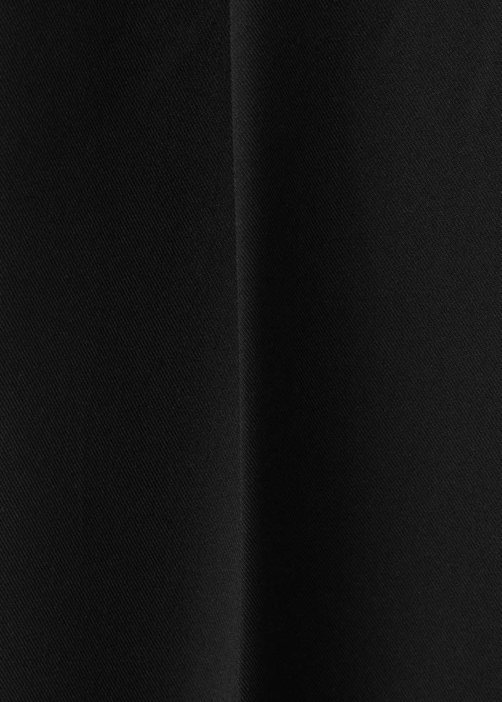 Straight-fit pleated trousers — Black