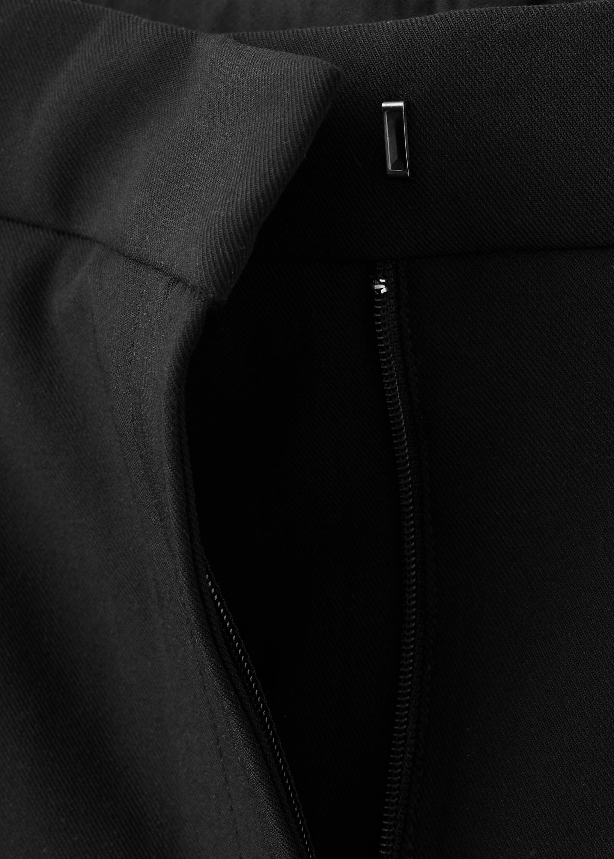 Straight-fit pleated trousers - Details of the article 0