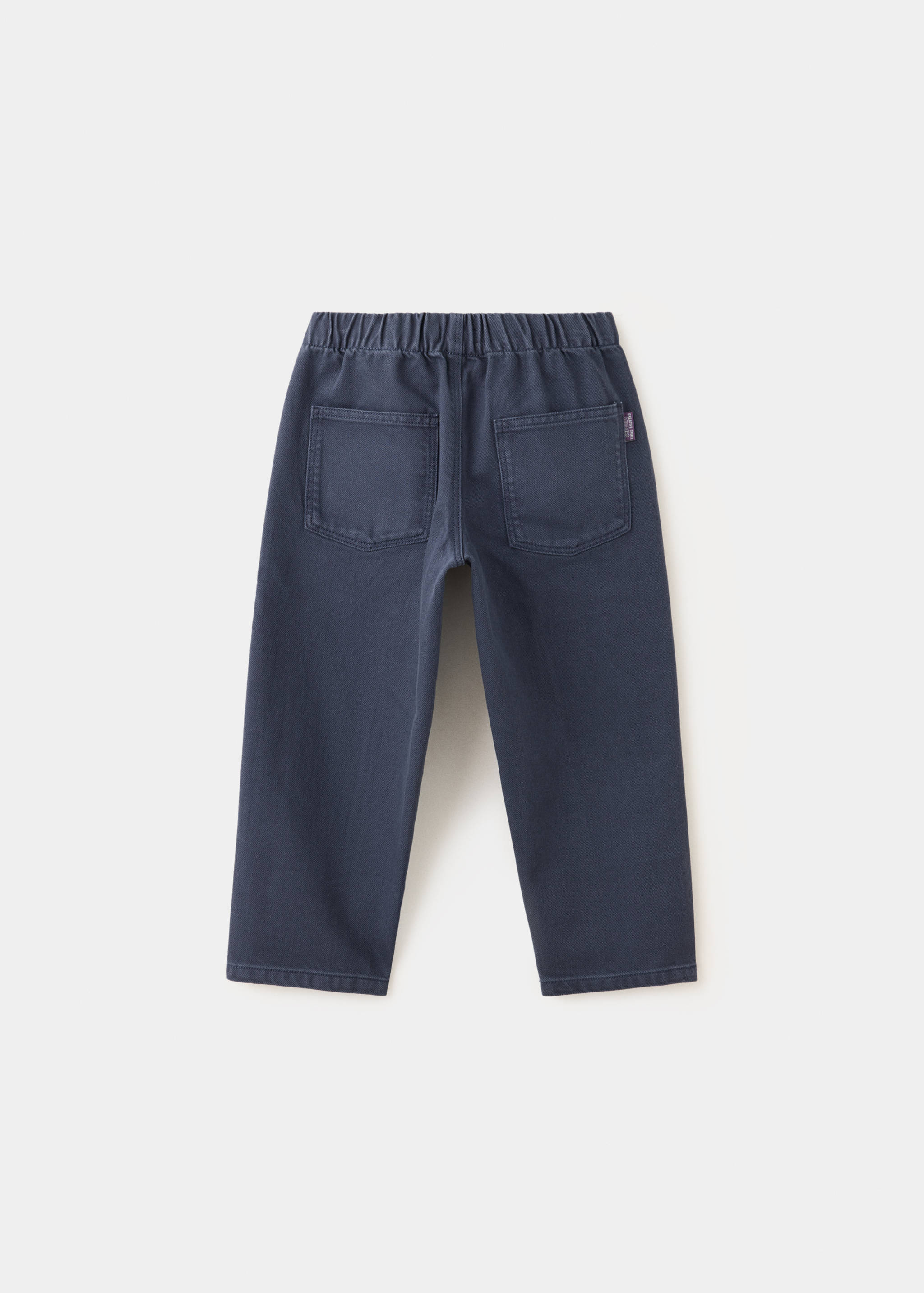 Cotton trousers with elasticated waistband - Reverse of the article