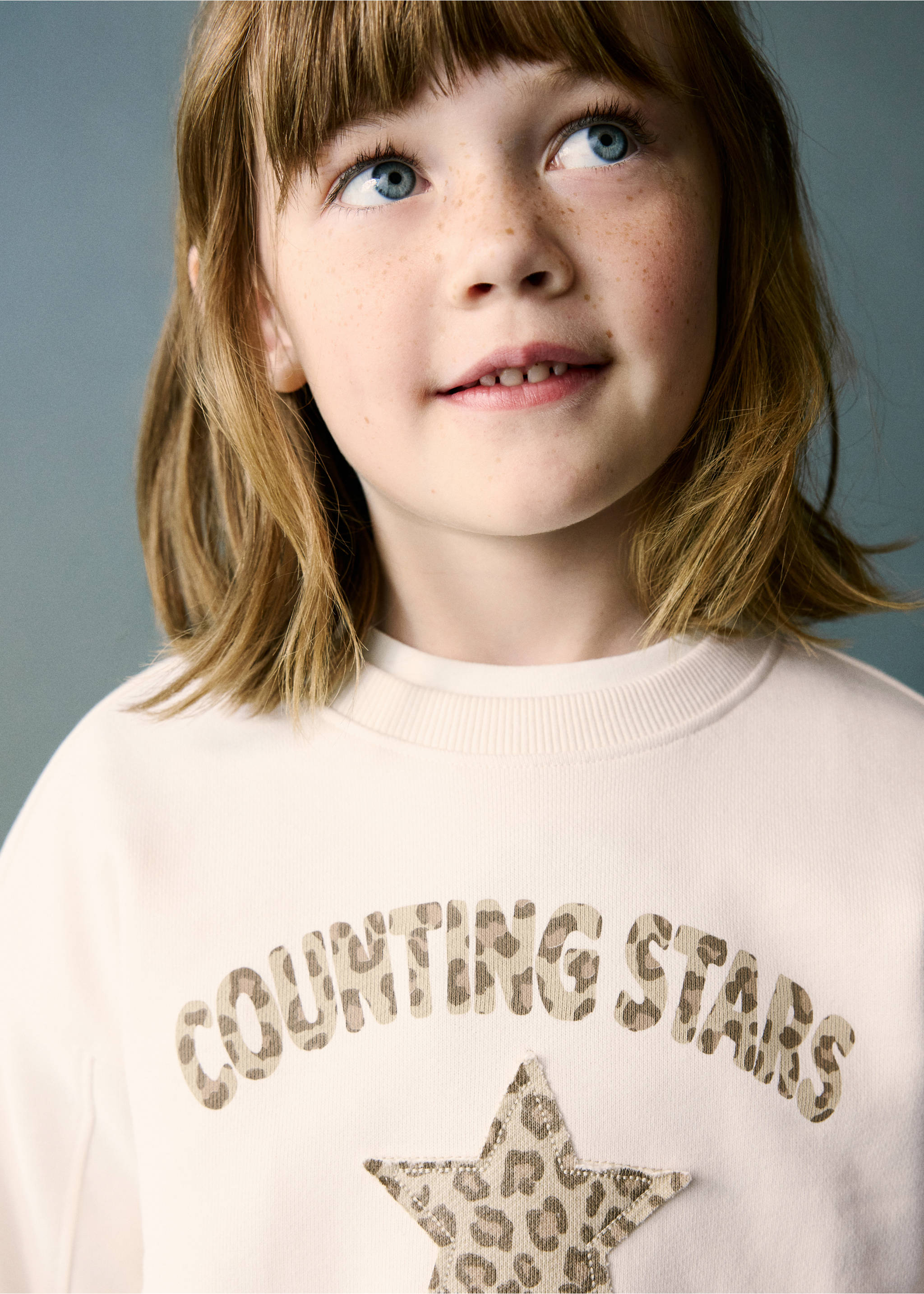 Sweatshirt with animal print detail - Details of the article 1, Off White. Ref: 37094430-00.