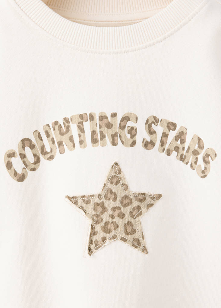 Sweatshirt with animal print detail — Off White