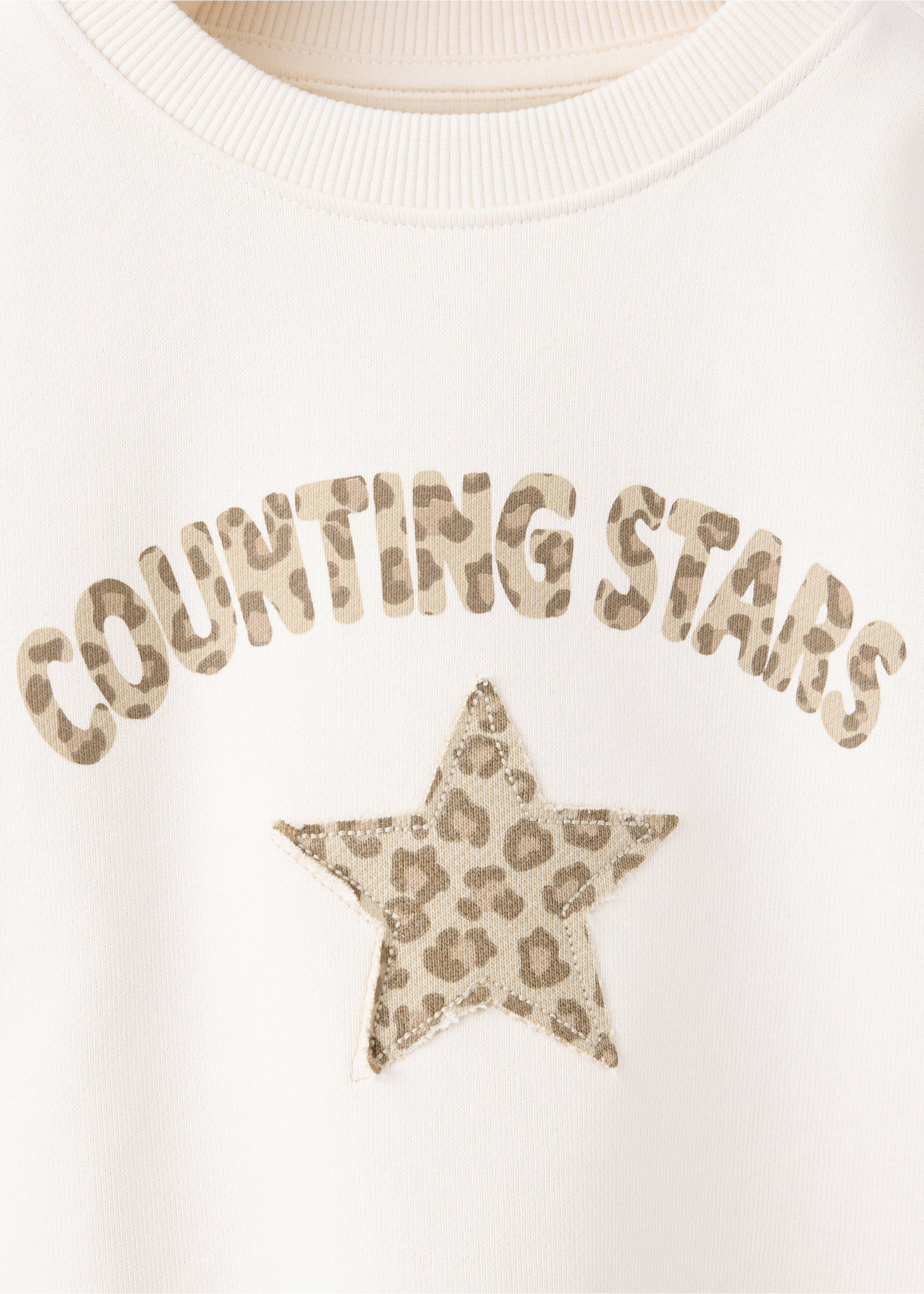 Sweatshirt with animal print detail - Details of the article 8, Off White. Ref: 37094430-00.