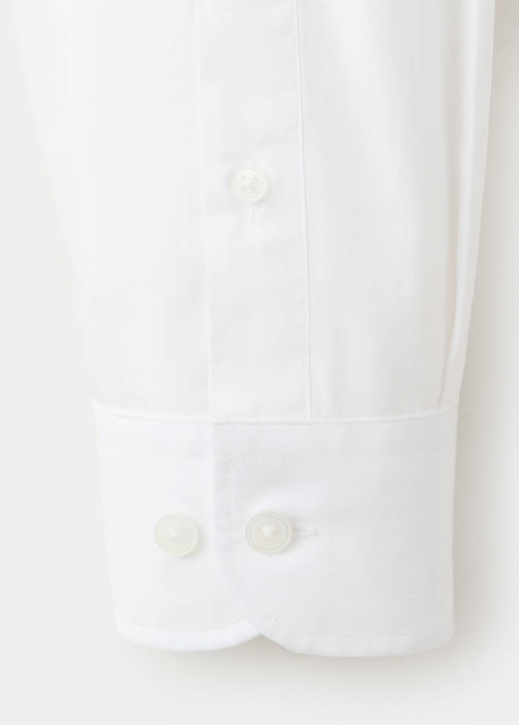 Regular-fit 100% cotton shirt — White