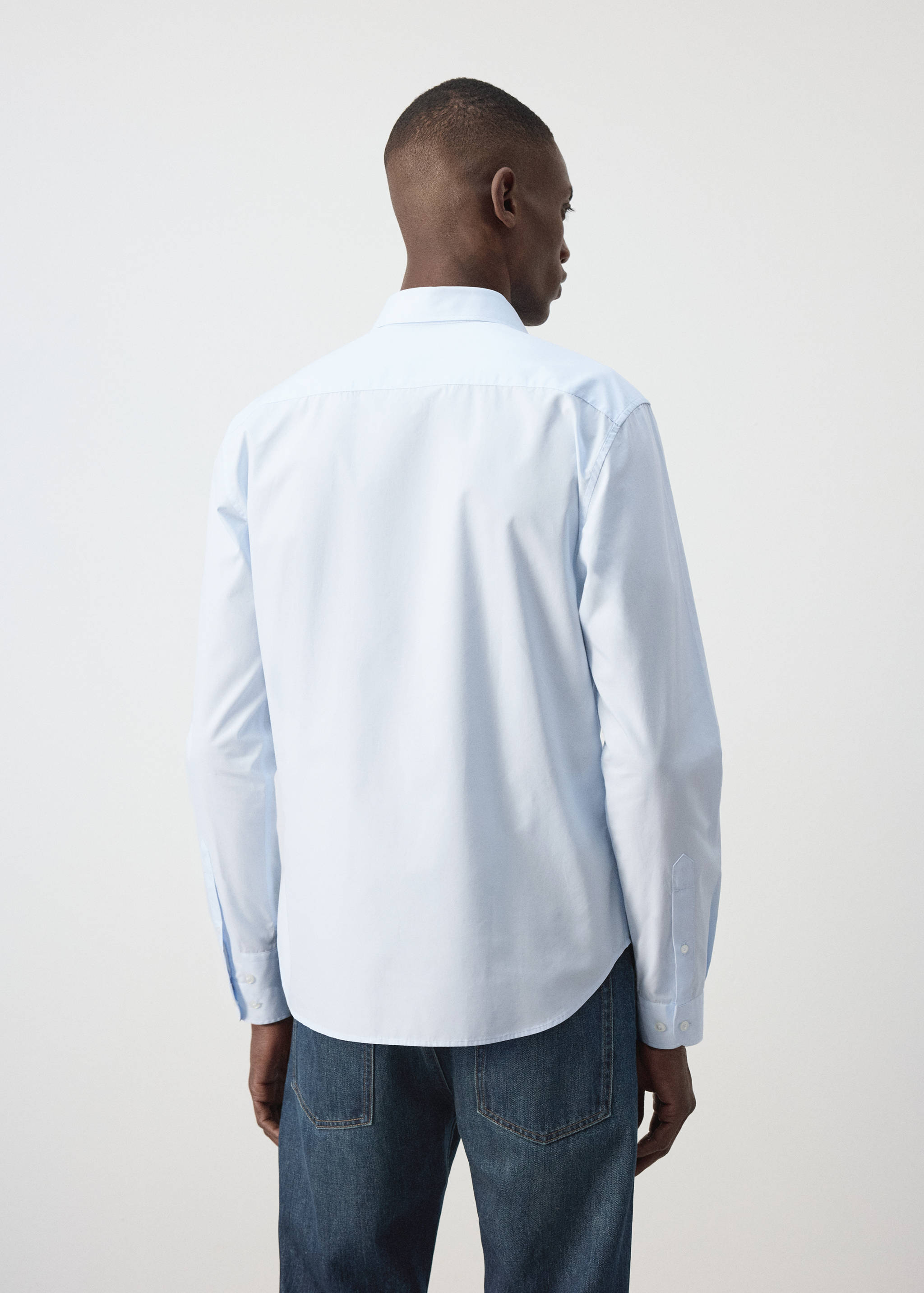 Regular-fit 100% cotton shirt - Reverse of the article