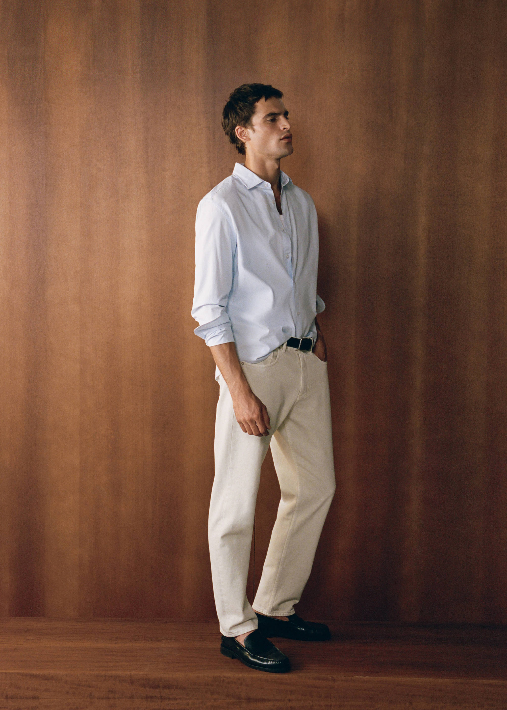 Regular-fit 100% cotton shirt - Details of the article 5