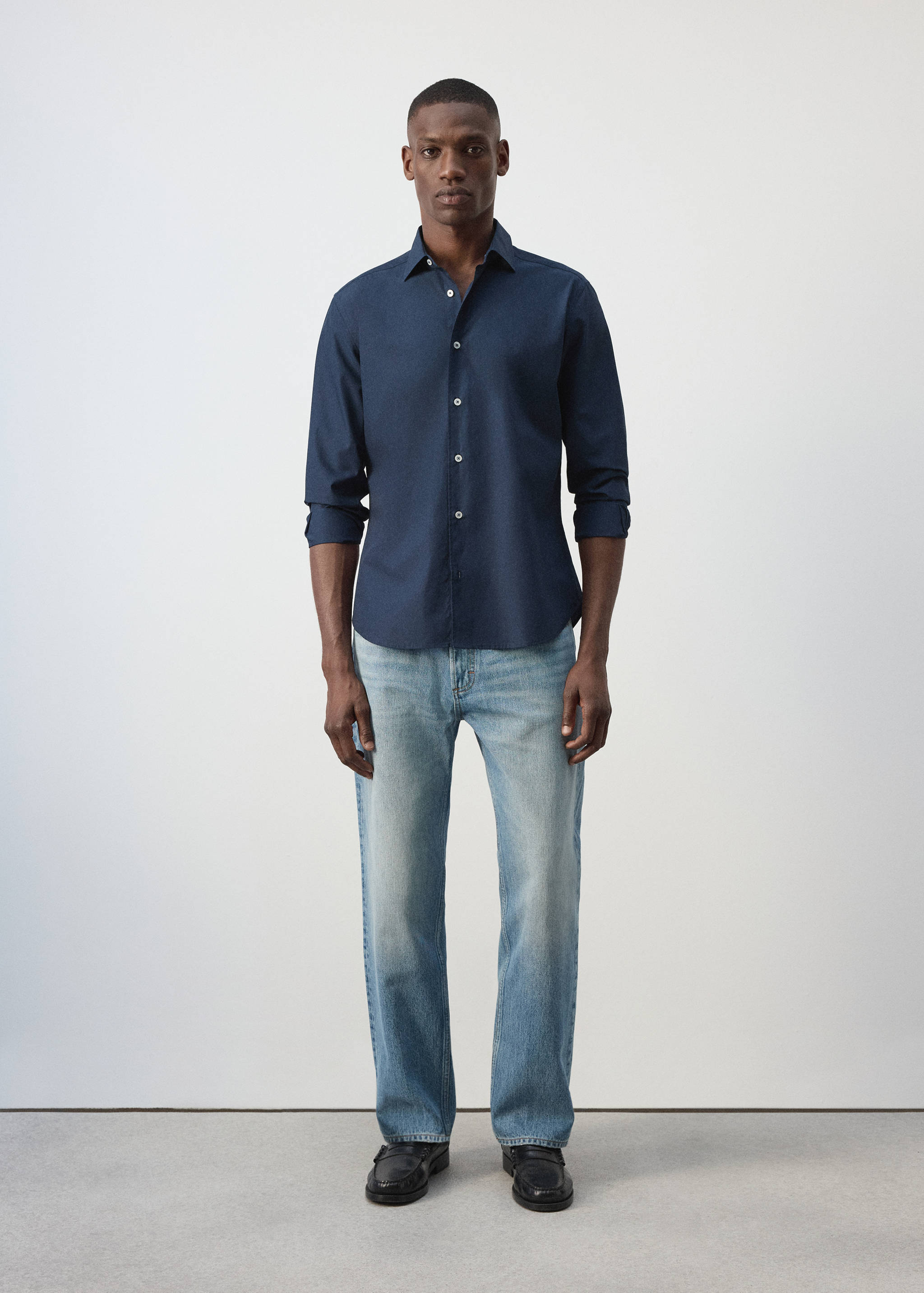 Regular-fit 100% cotton shirt - General plane