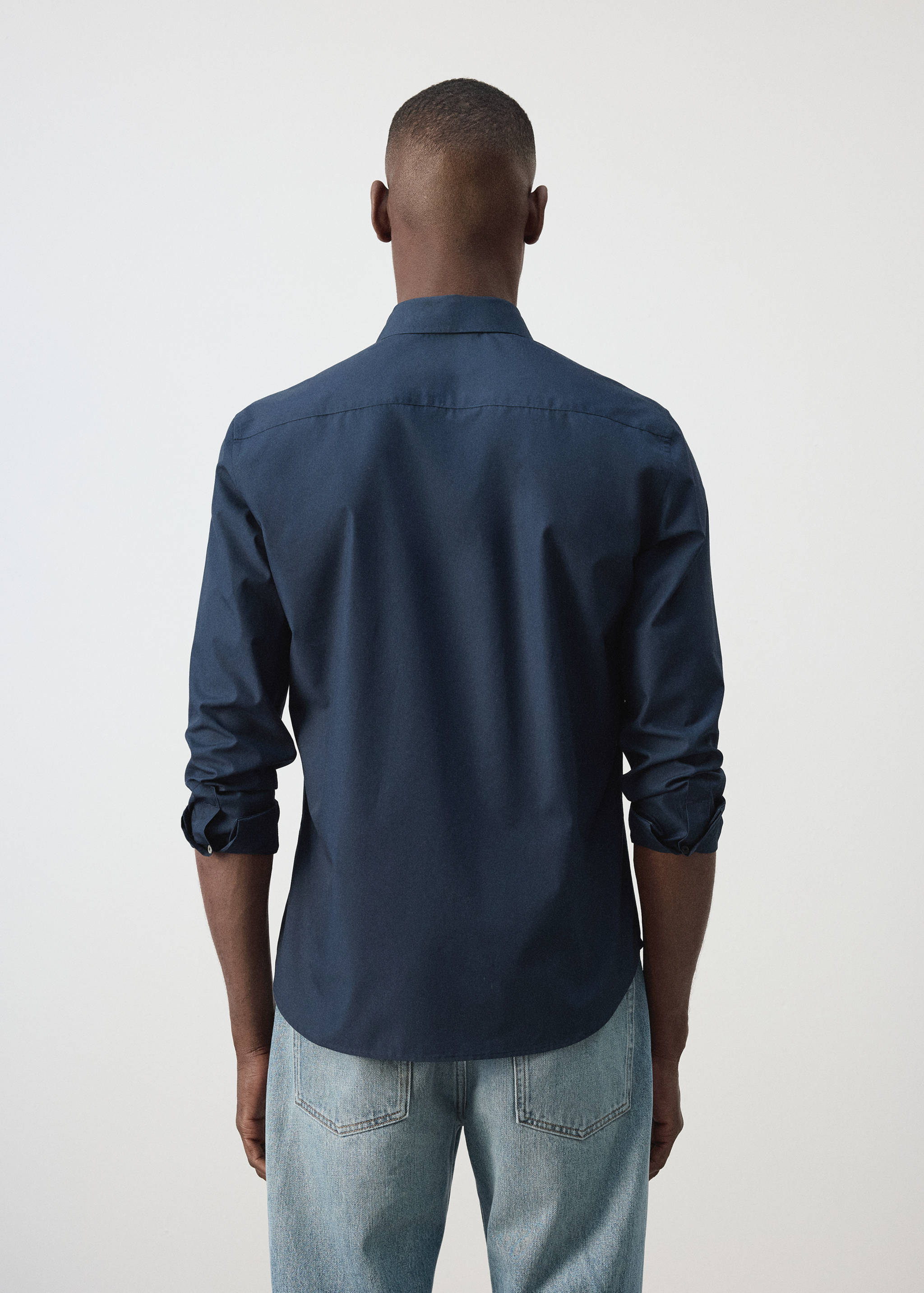 Regular-fit 100% cotton shirt - Reverse of the article
