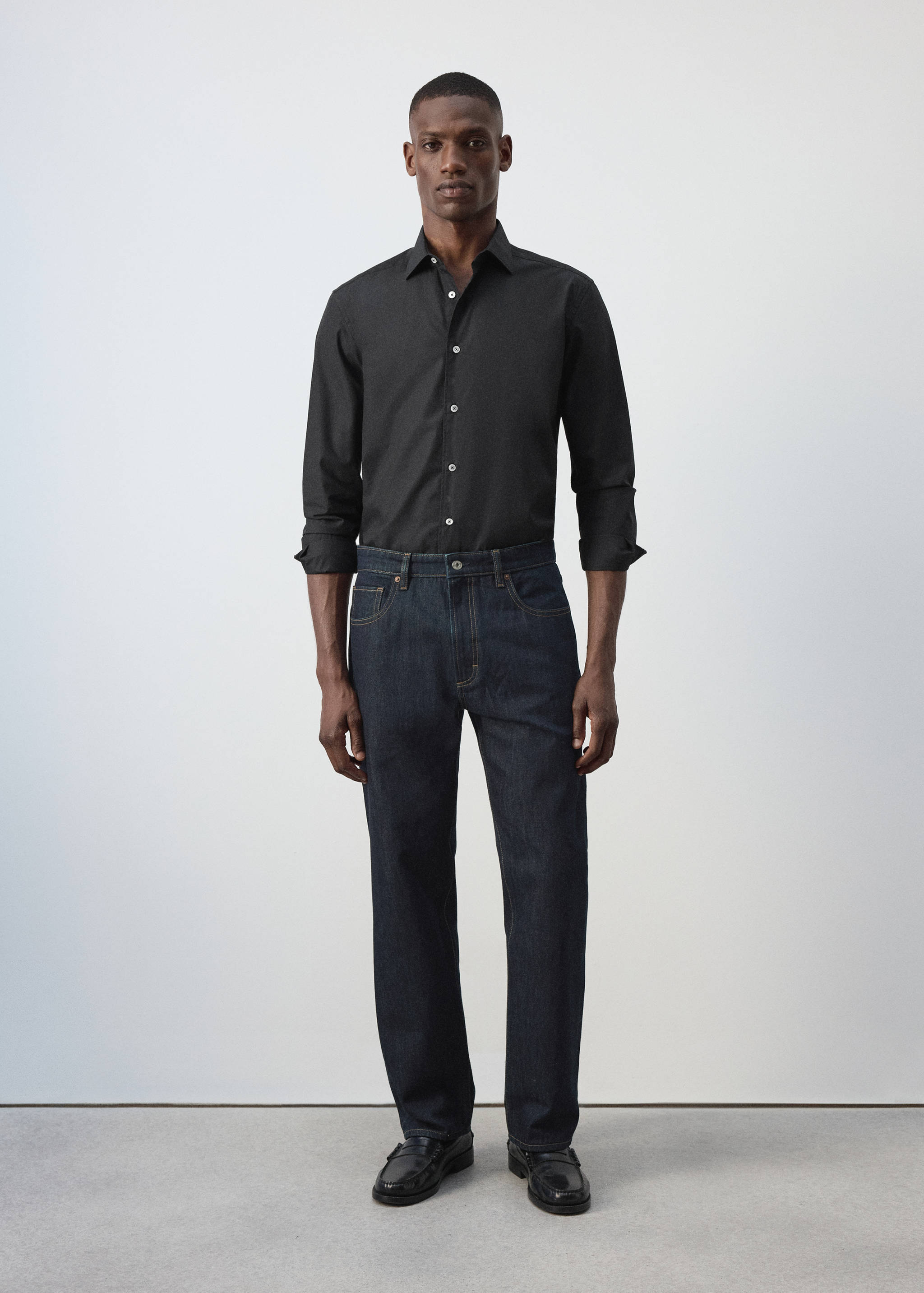 Regular-fit 100% cotton shirt - General plane