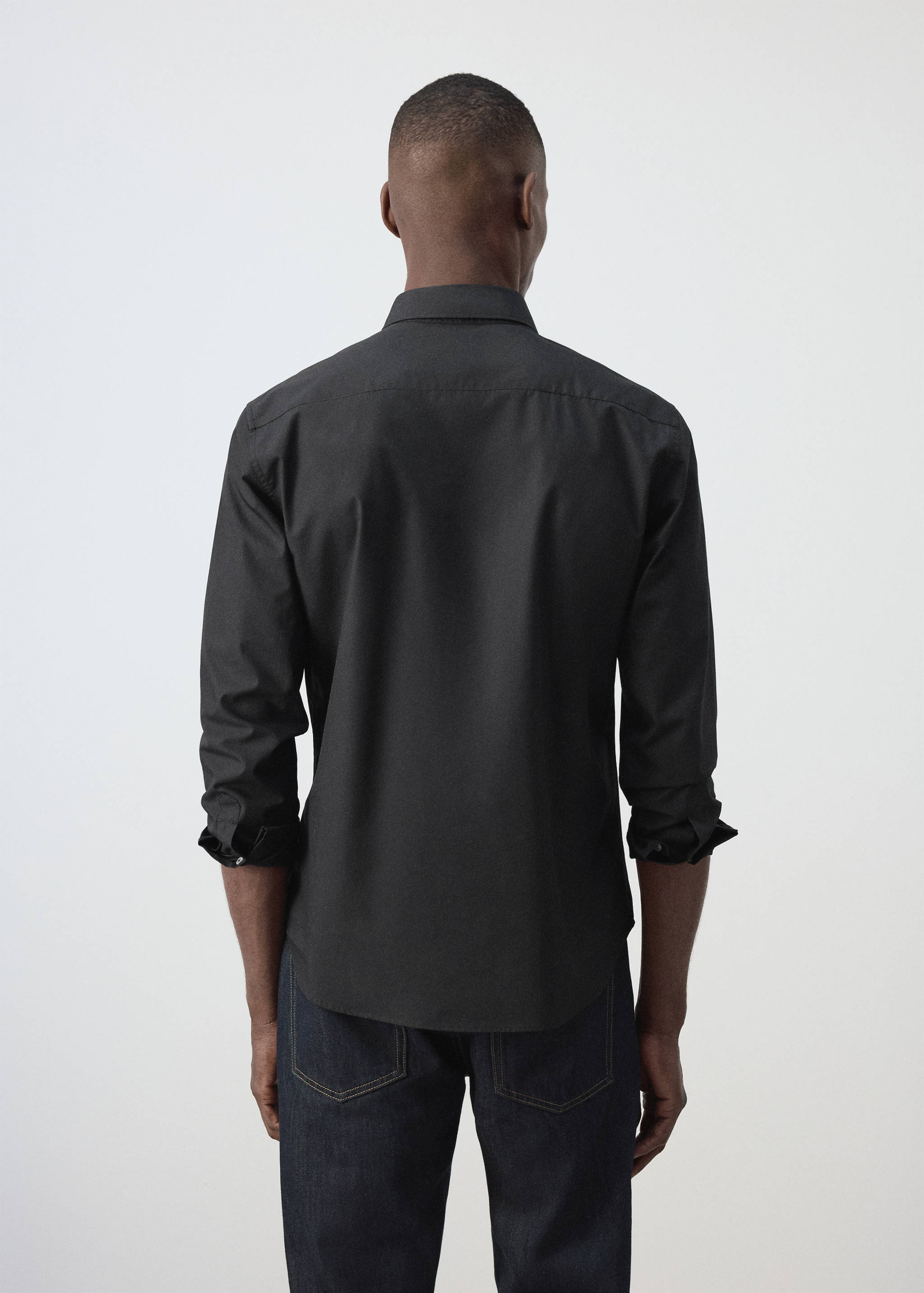 Regular-fit 100% cotton shirt - Reverse of the article