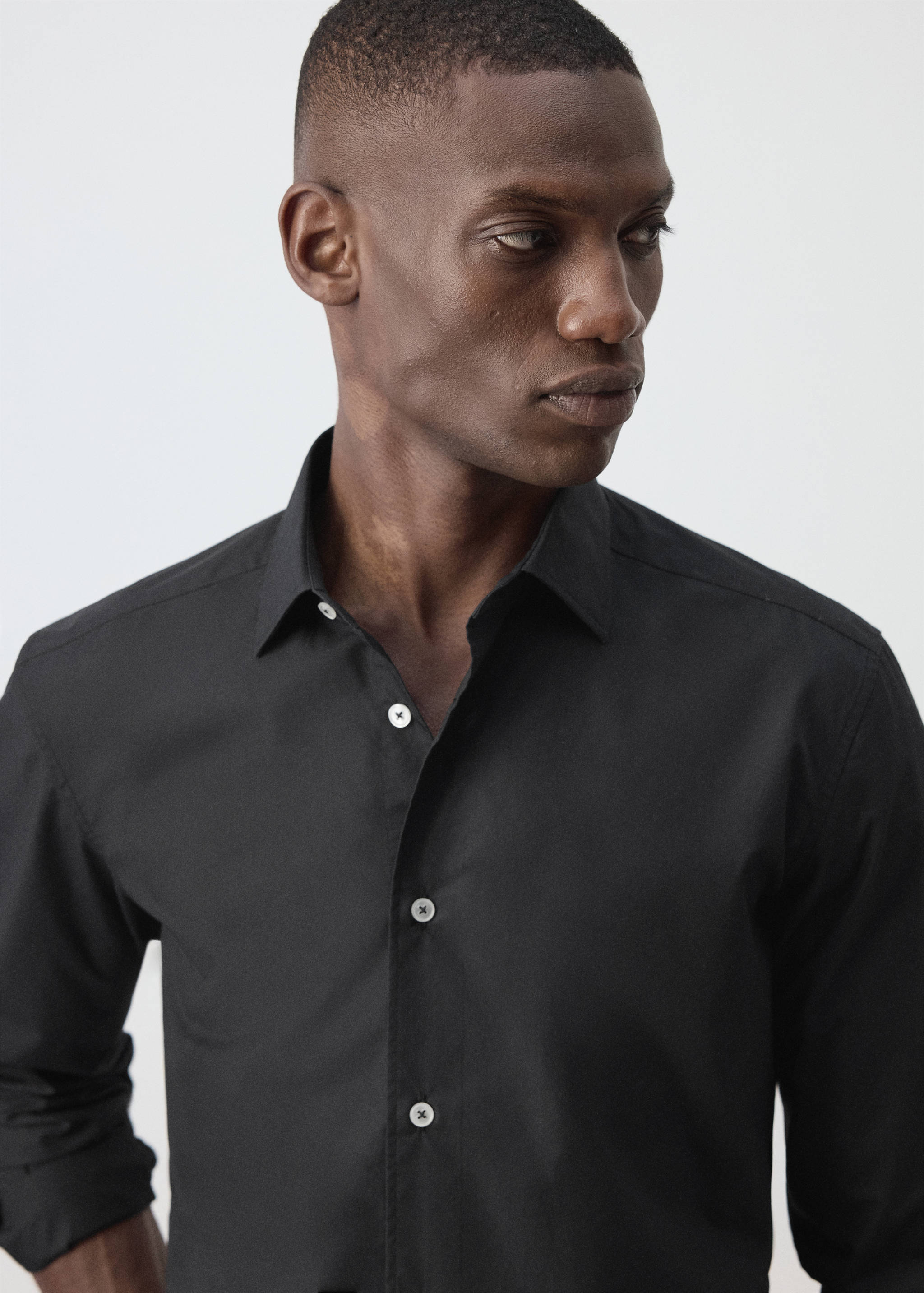 Regular-fit 100% cotton shirt - Details of the article 1