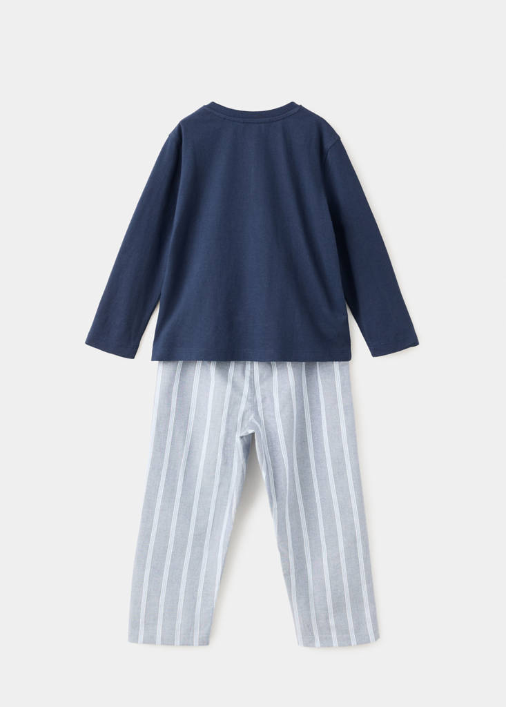 Striped pyjama set — Navy