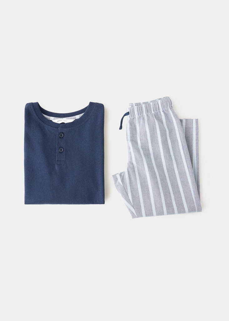 Striped pyjama set — Navy