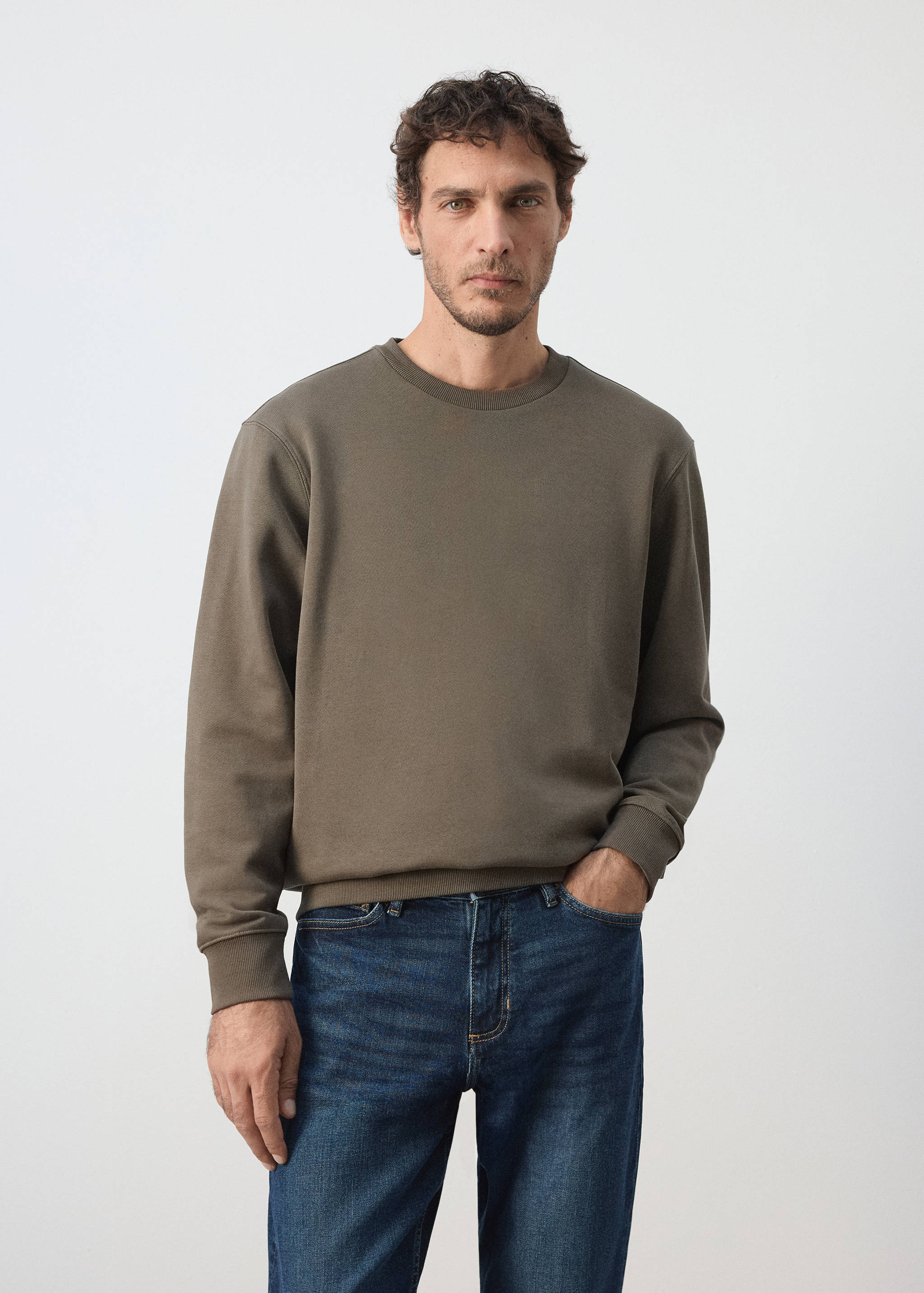 Relaxed-fit cotton sweatshirt - Medium plane
