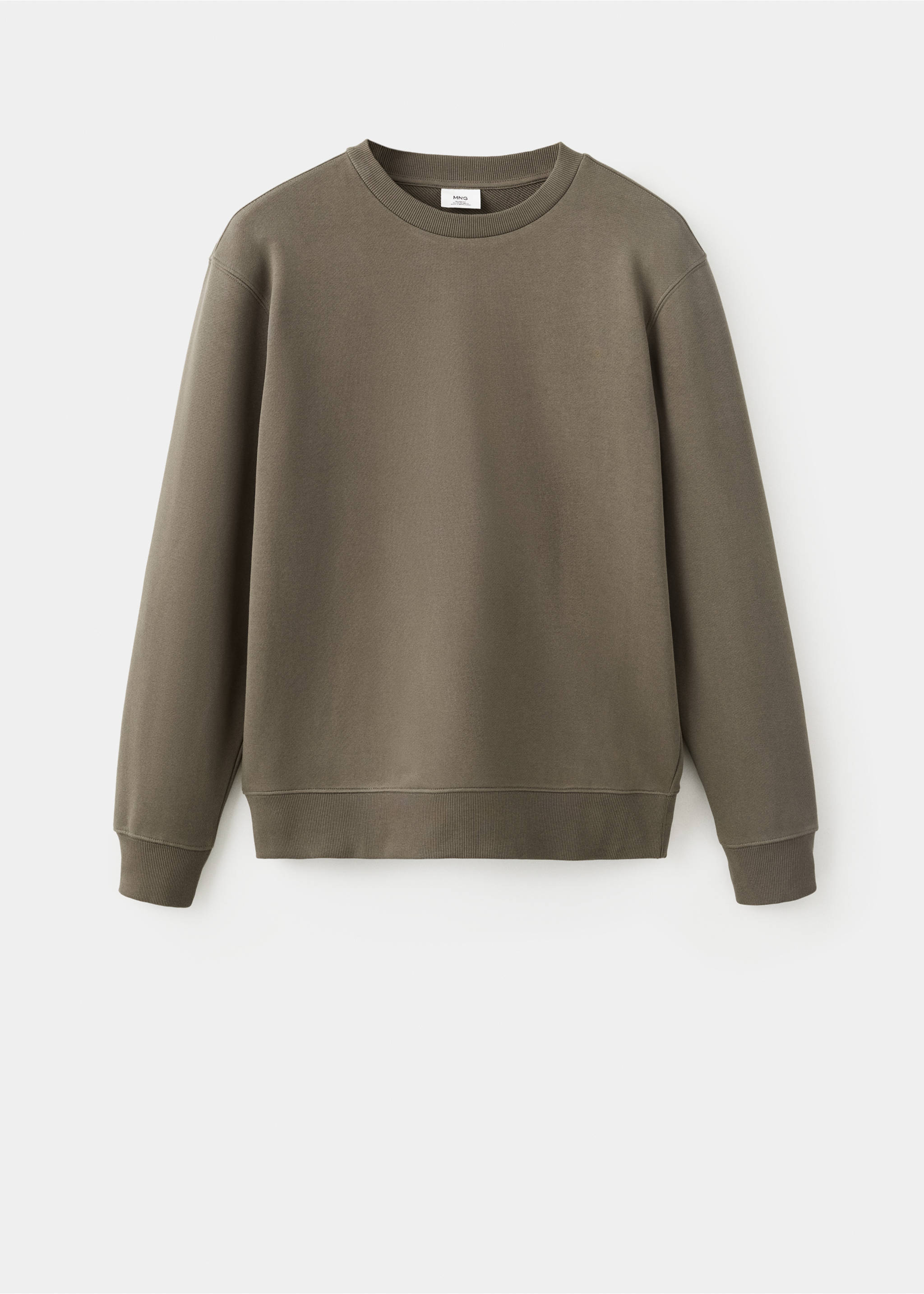 Relaxed-fit cotton sweatshirt - Article without model, Mink Grey. Ref: 37094434-00.