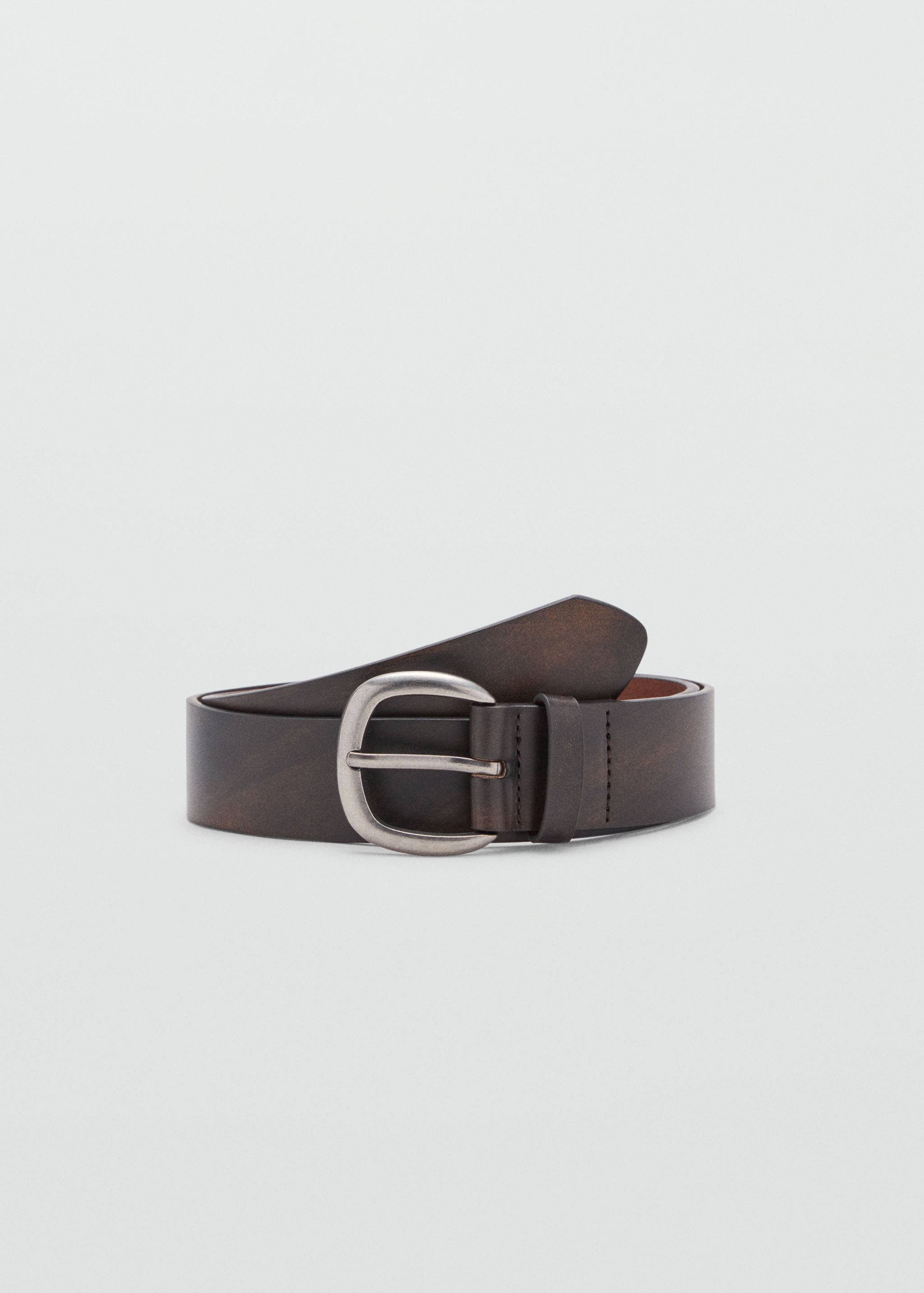 Ceinture en cuir effet usé - Article sans modèle