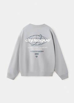 Relaxed fit sweatshirt with text detail — Grey 4
