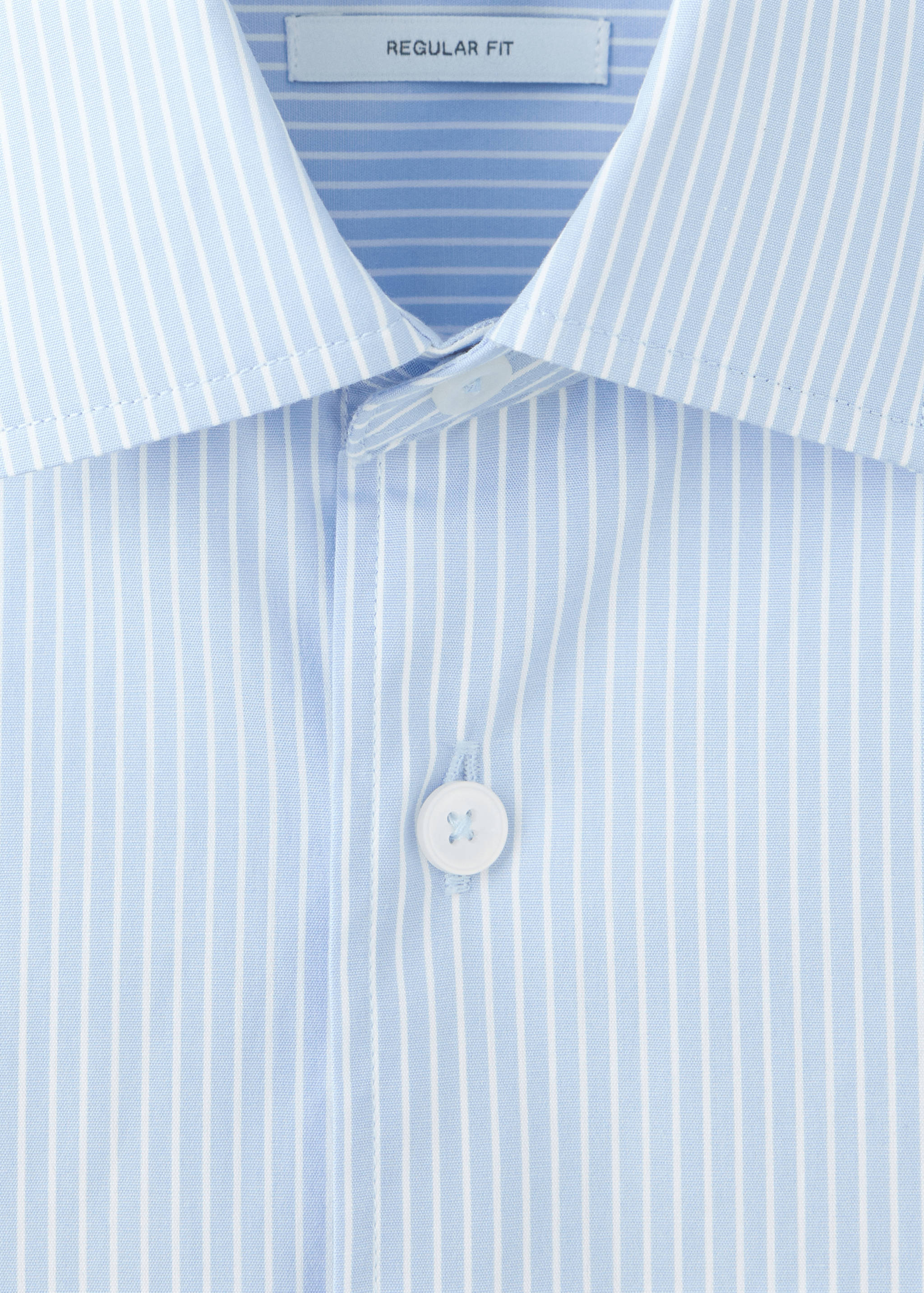 Regular fit striped cotton shirt - Details of the article 8