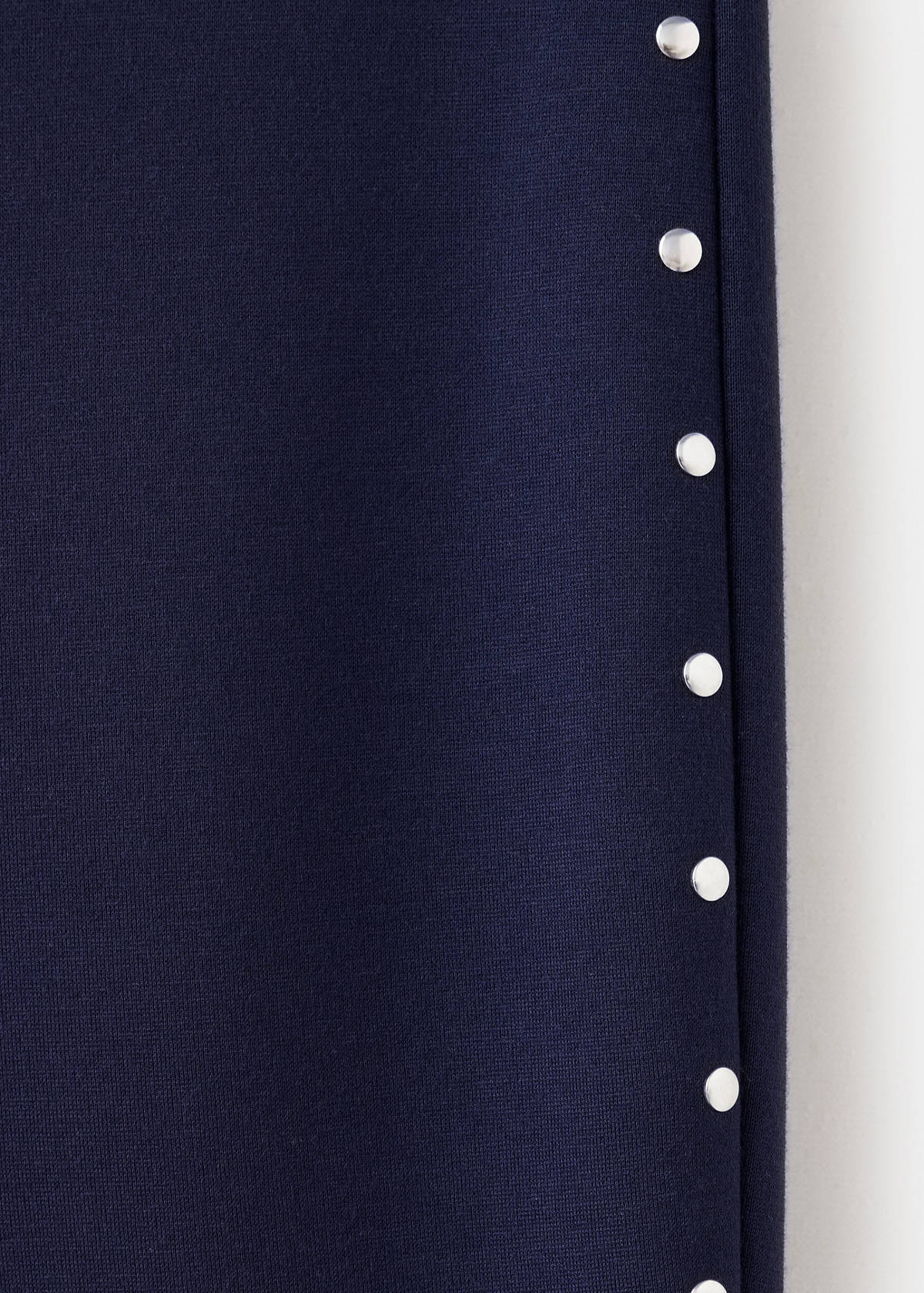 Flared leggings with studs — Navy