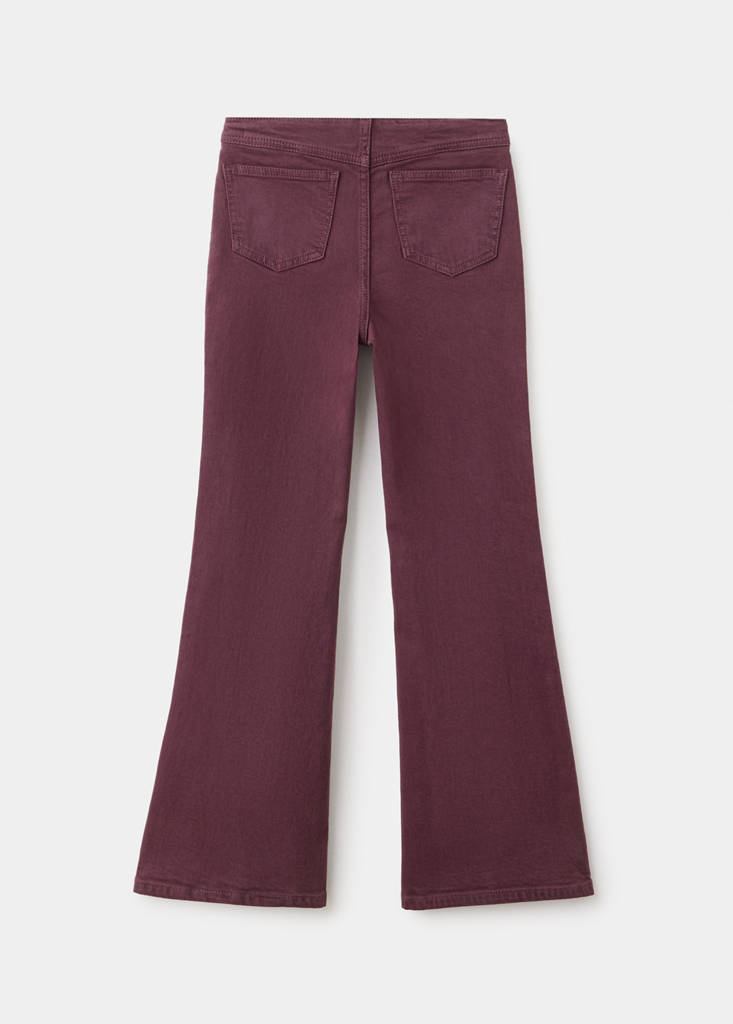 Flared jeans with studs — Plum
