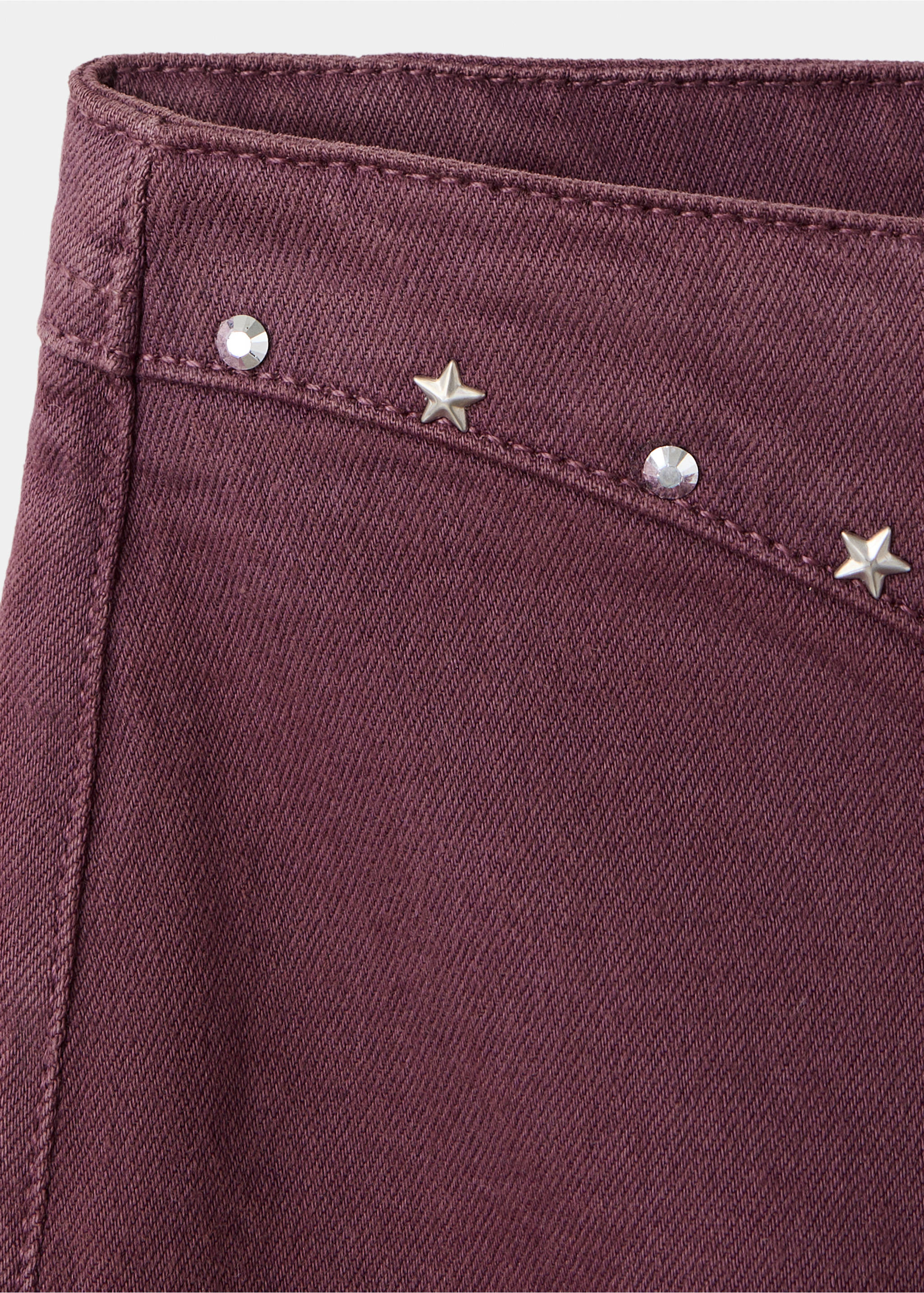 Jeans flarexly - Details of the article 8, Plum. Ref: 37094443-00.
