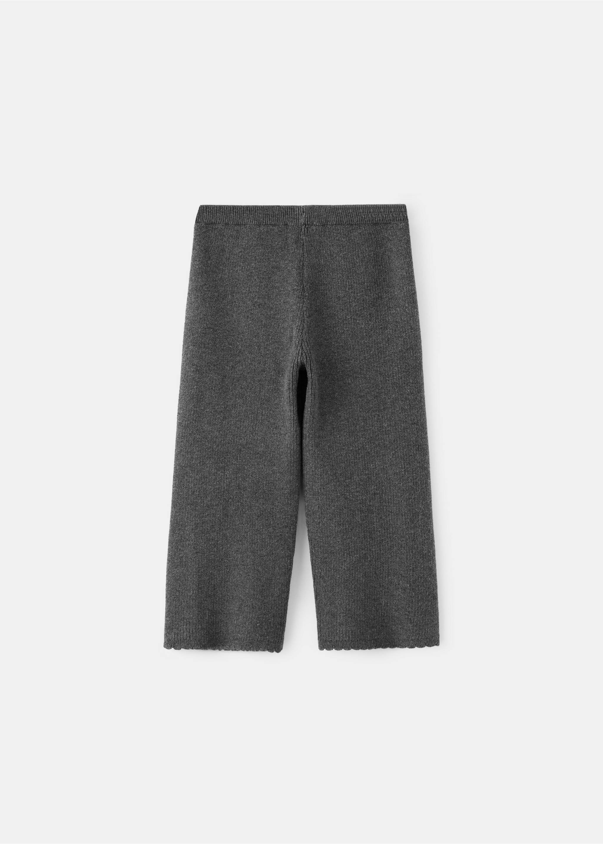 Pantalón recto punto - Reverso del artículo, Gris antracita. Ref: 37094444-00.