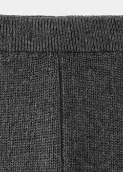 Straight knitted trousers — Charcoal 3