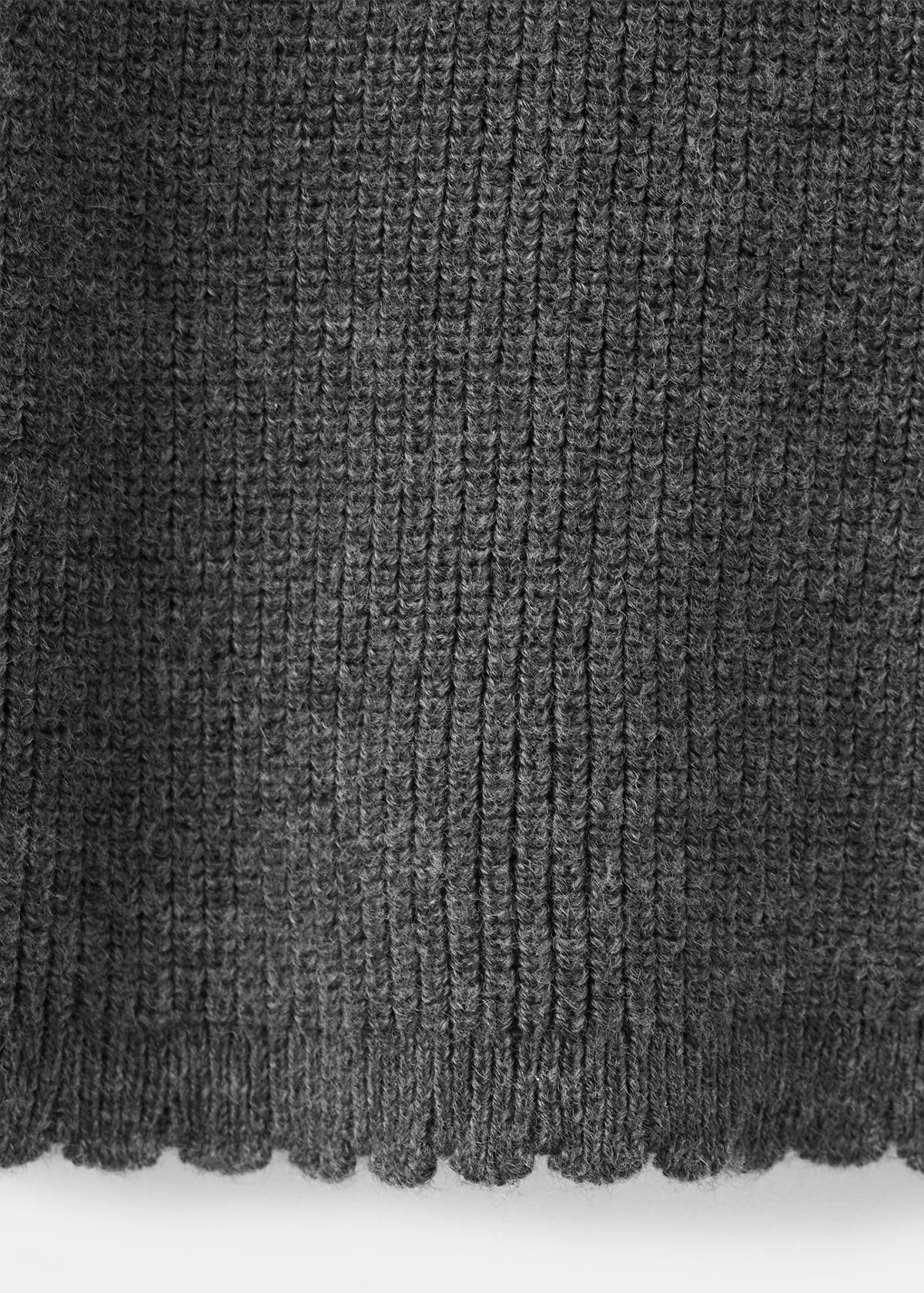 Straight knitted trousers — Charcoal