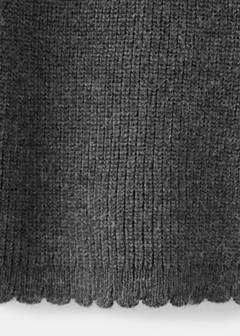 Straight knitted trousers — Charcoal 5