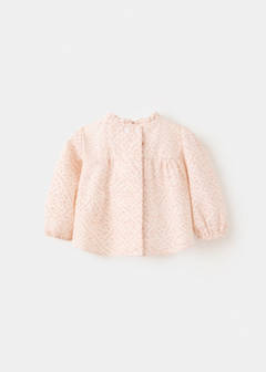 Printed long-sleeve blouse — Off White 3