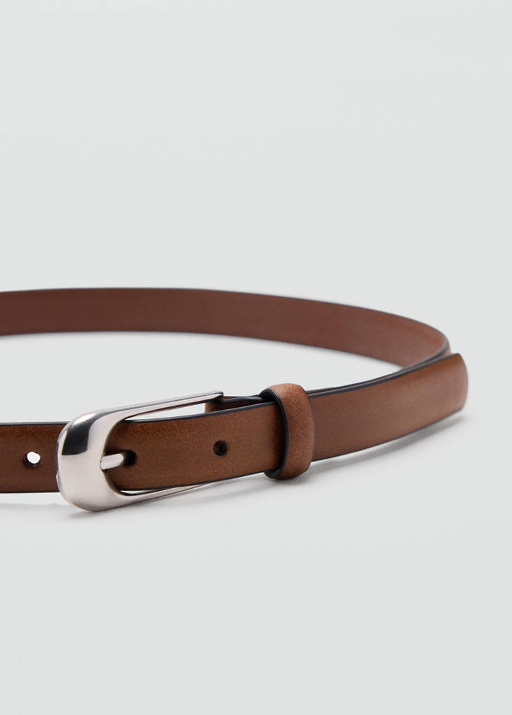 Buckle leather belt - thumbnail 5