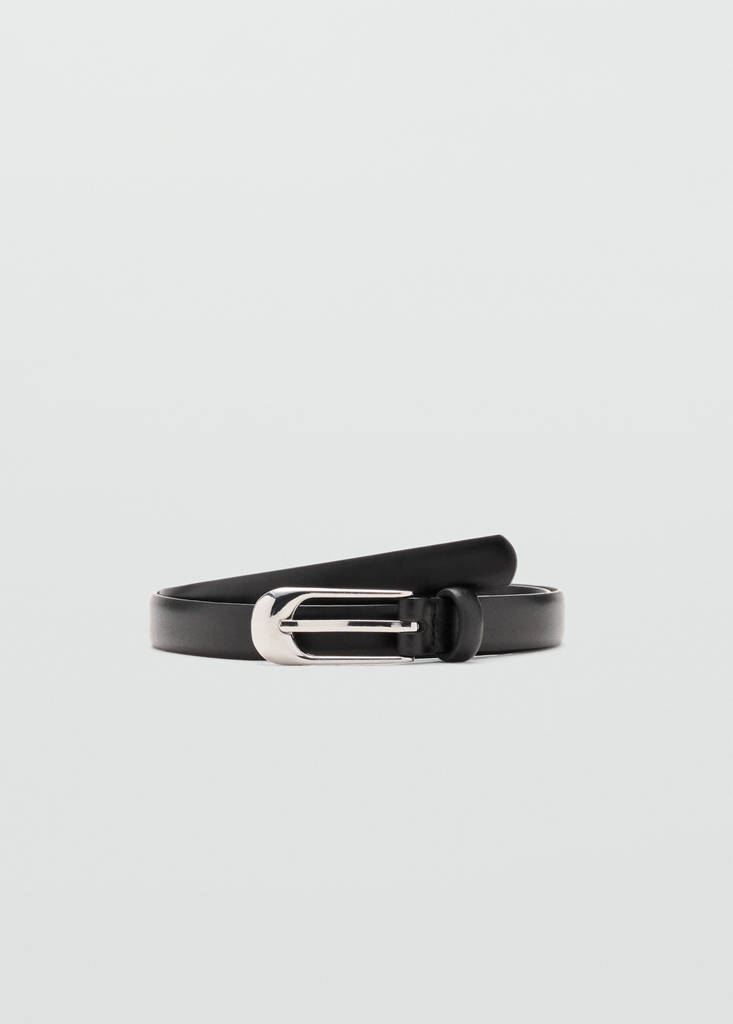 Buckle leather belt - thumbnail 2