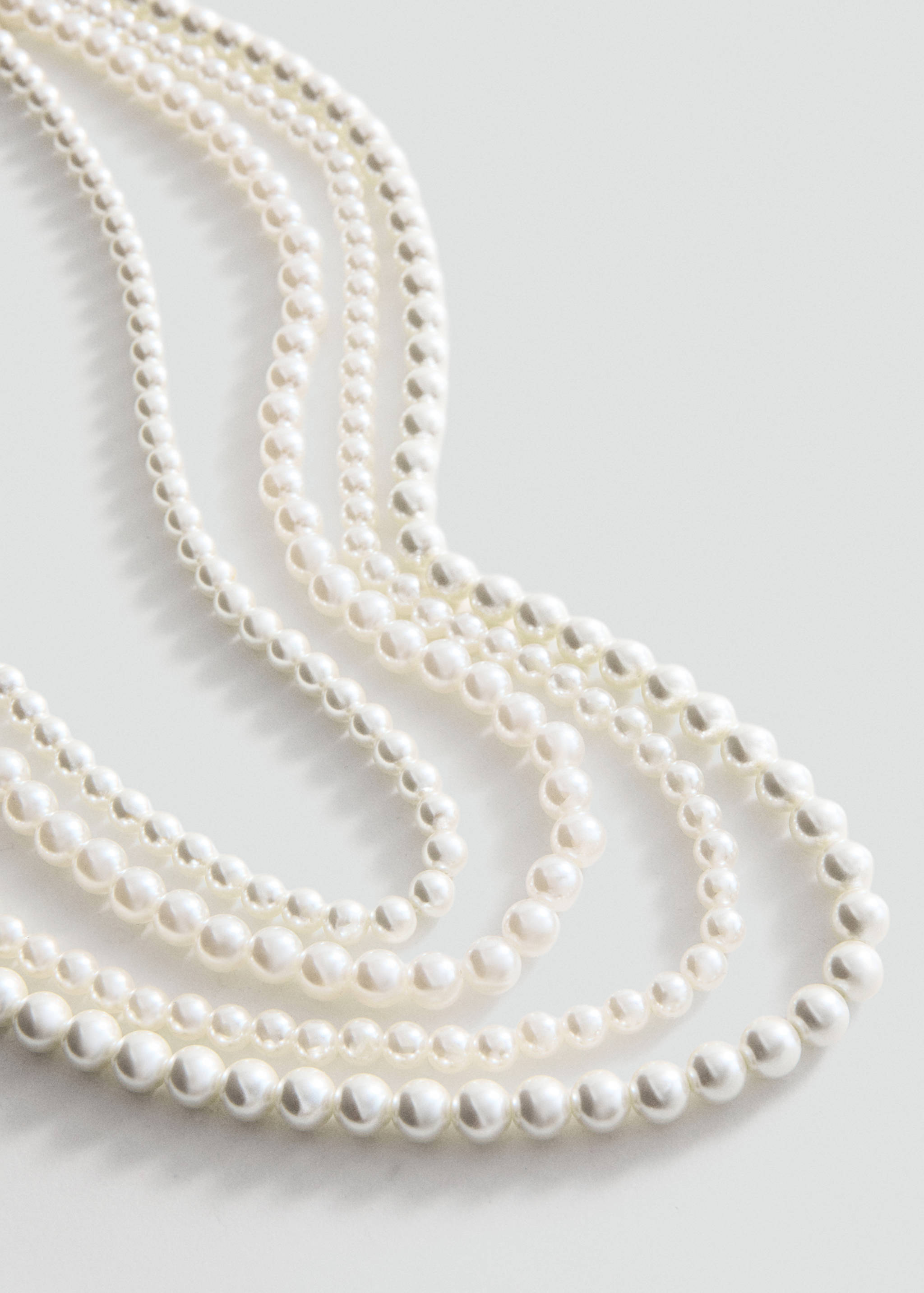 Mixed pearl necklace - Medium plane