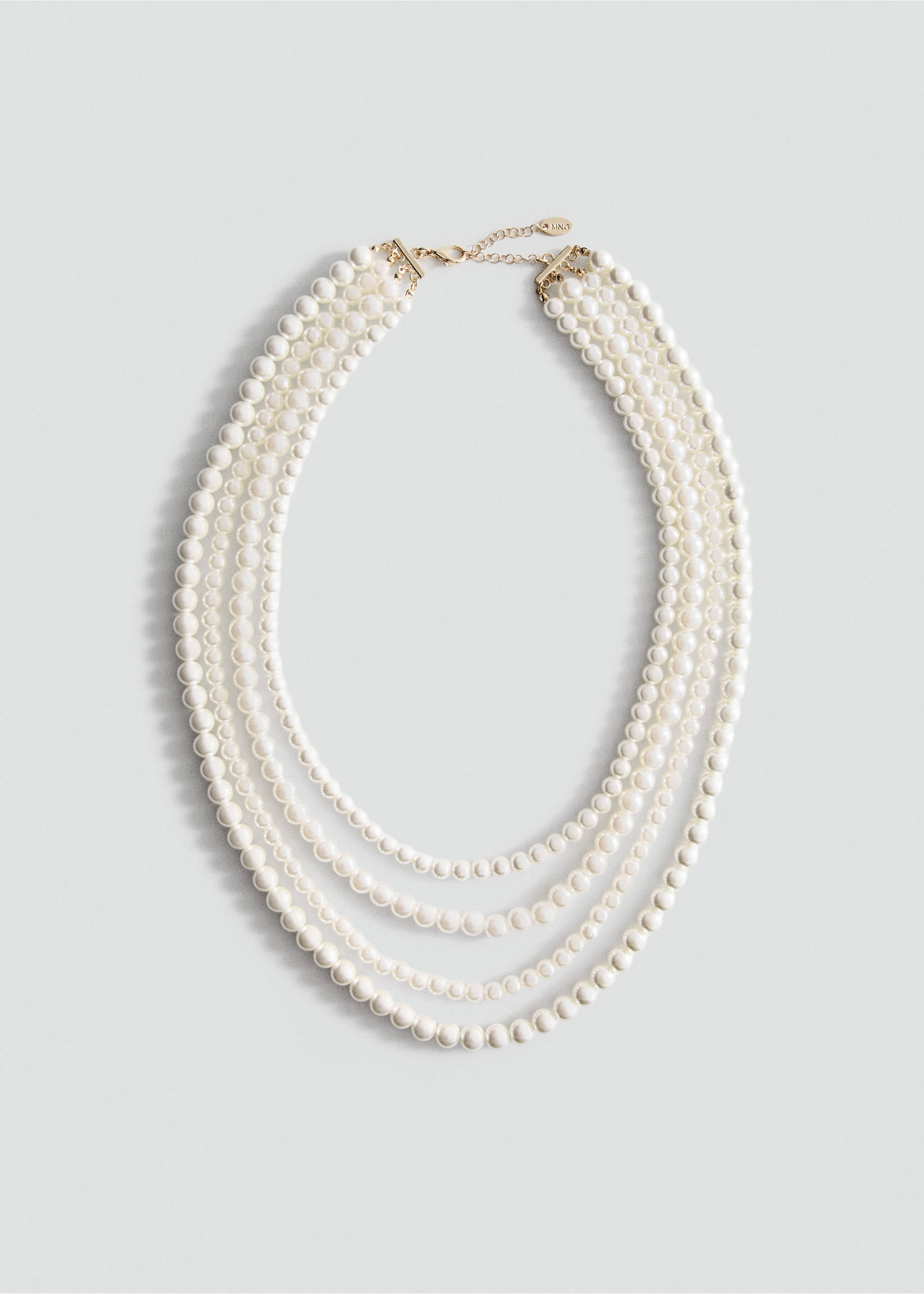 Mixed pearl necklace - Article without model, White. Ref: 37094454-00.