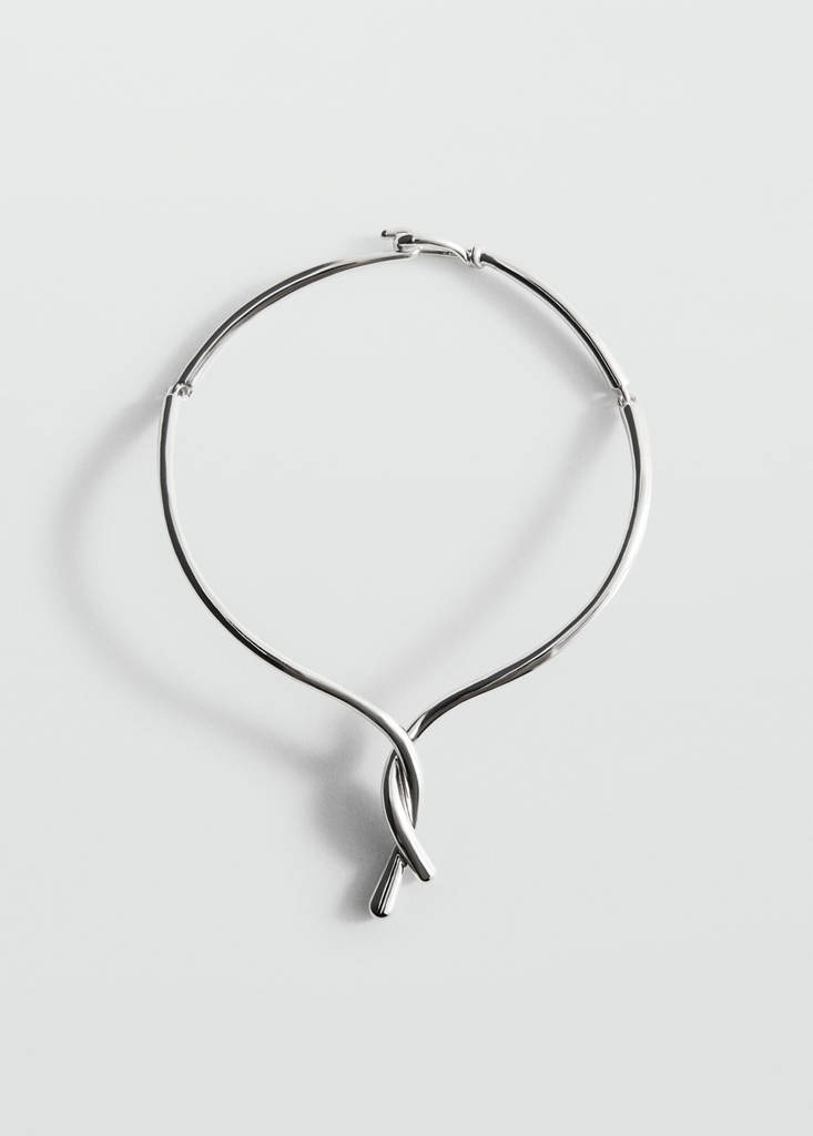 Rigid knot necklace — Silver