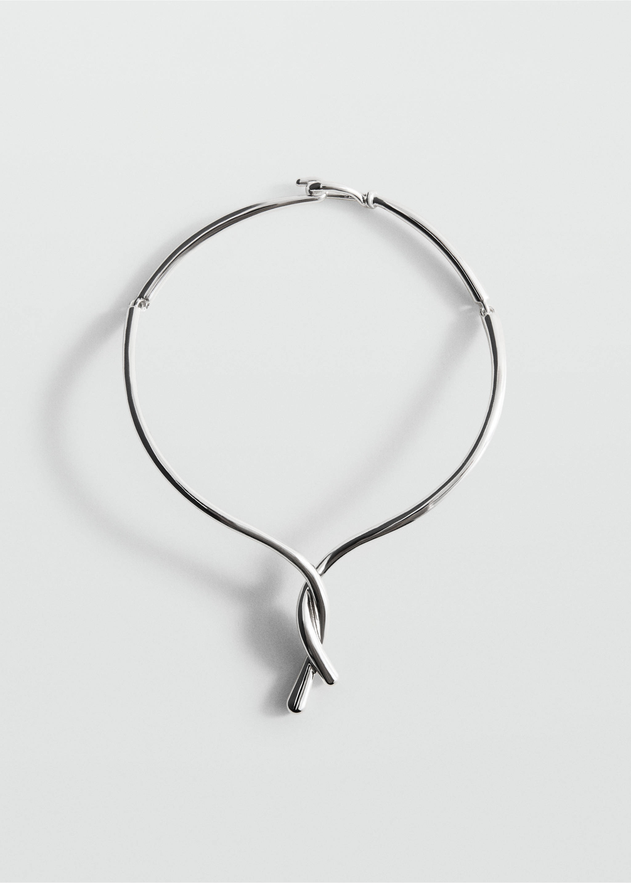 Rigid knot necklace - Article without model, Silver. Ref: 37094458-00.