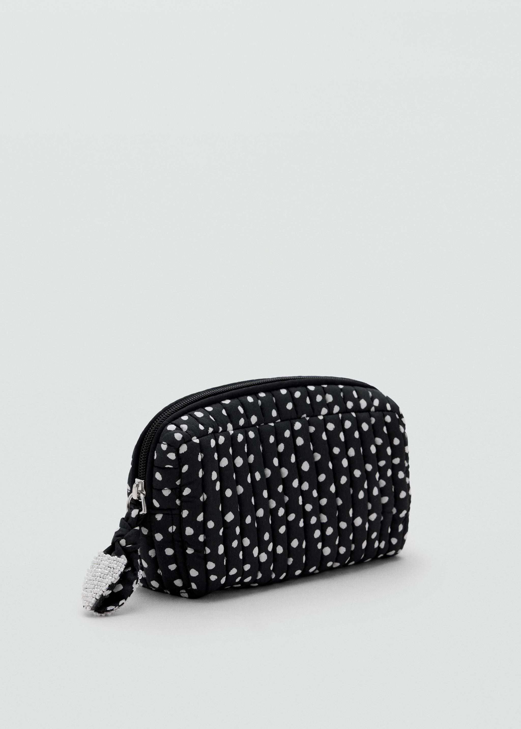 Padded wash bag with spots - Medium plane
