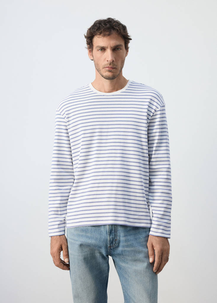 100% cotton striped t-shirt - thumbnail 2