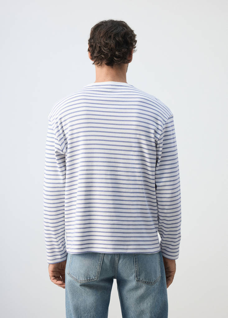 100% cotton striped t-shirt - thumbnail 3