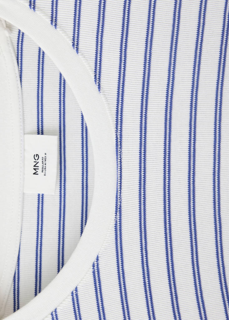 100% cotton striped t-shirt - thumbnail 7