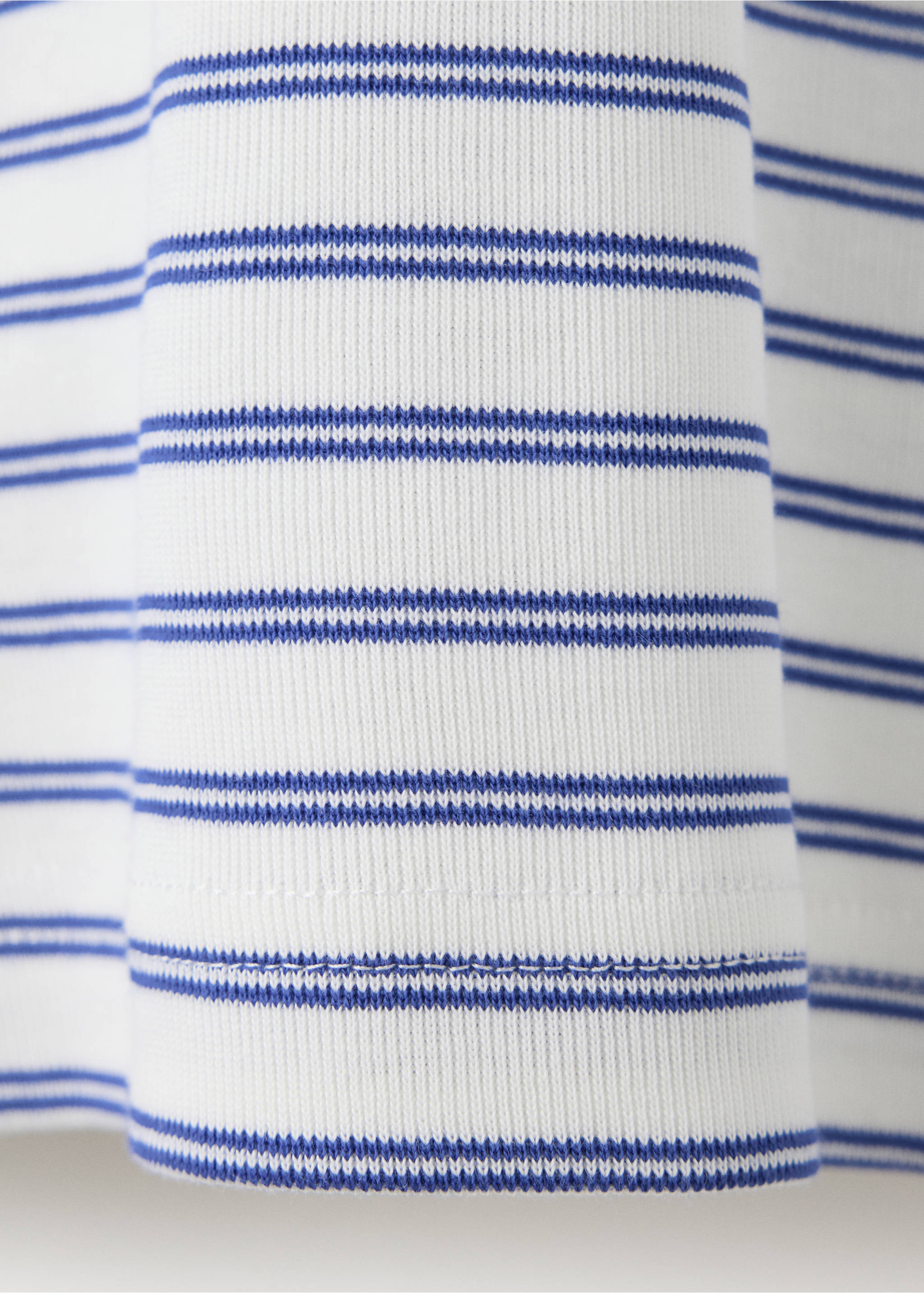Camiseta 100% algodón rayas - Detalle del artículo 0, Blanco. Ref: 37094461-00.