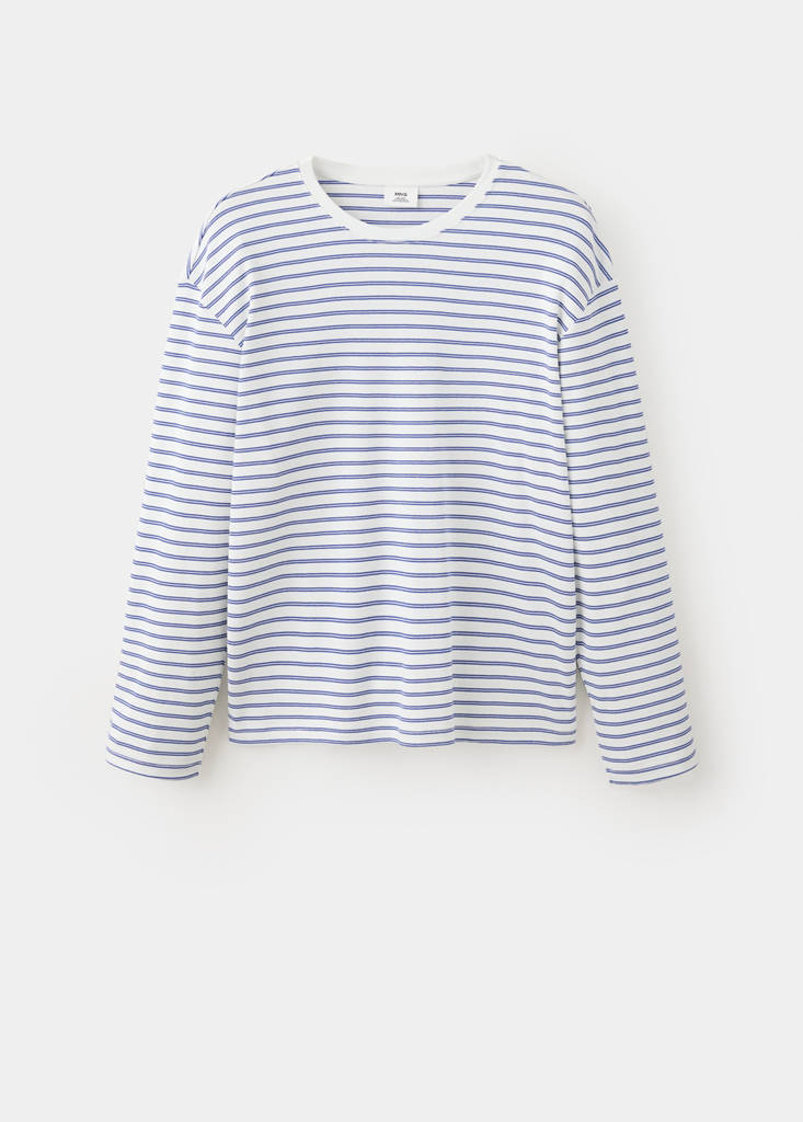 100% cotton striped t-shirt - thumbnail 4