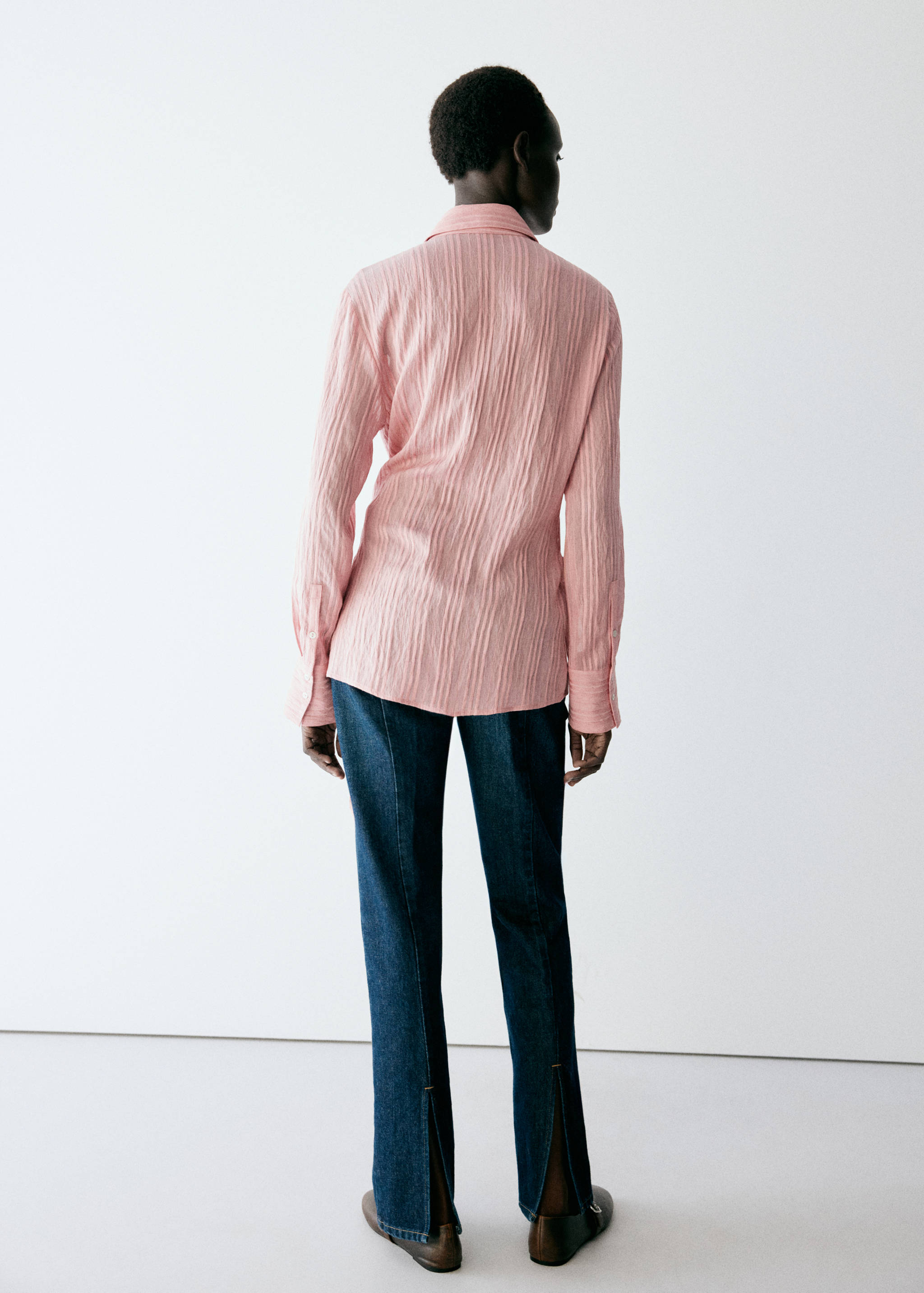 Striped blouse with bow detail - Reverse of the article