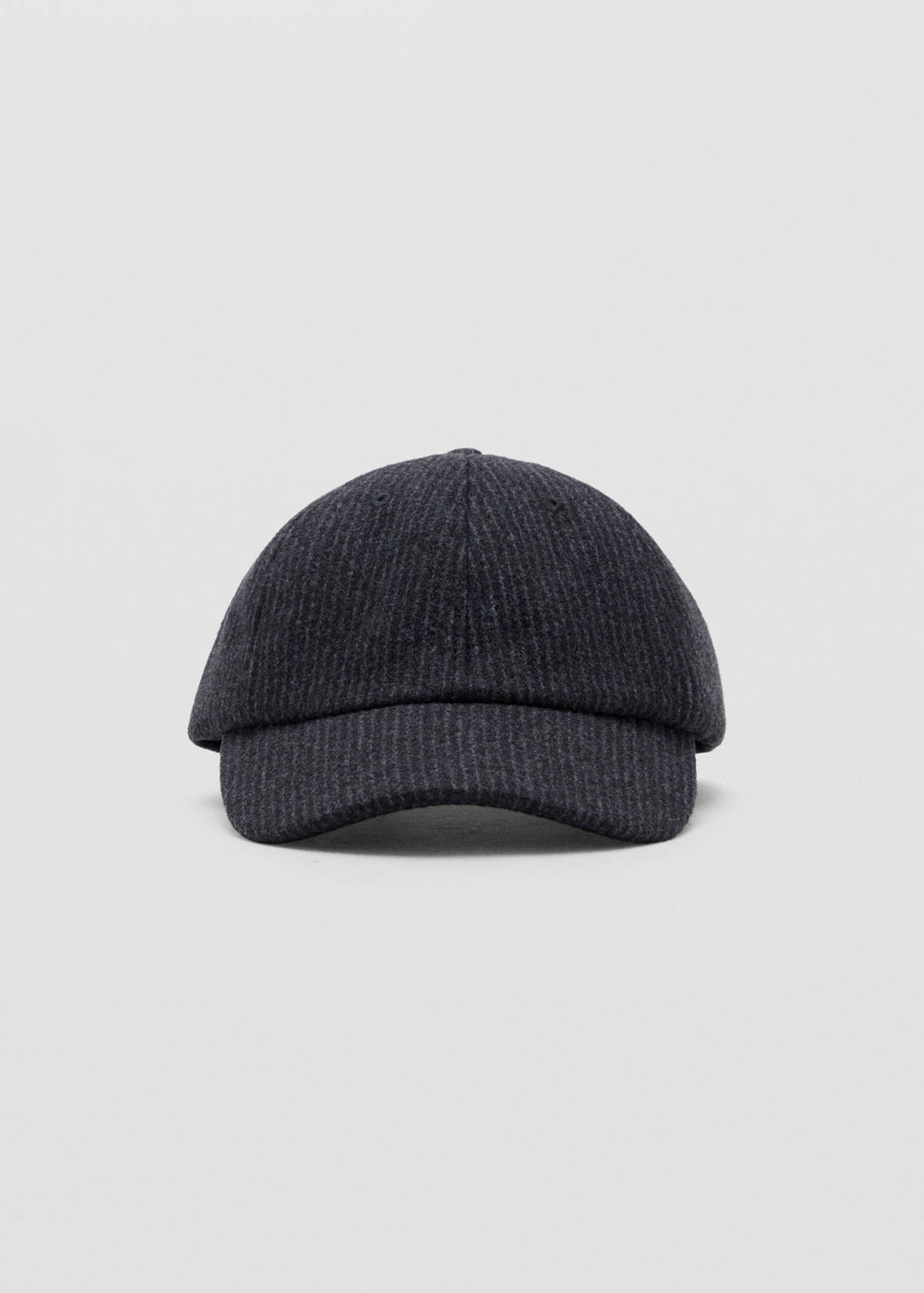 Striped woollen cap — Grey