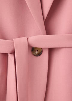 Straight cut suit blazer with pockets — Pink 6