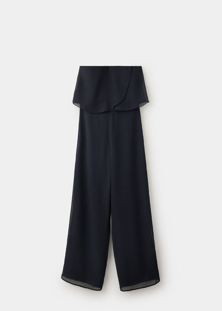 Strapless jumpsuit — Navy