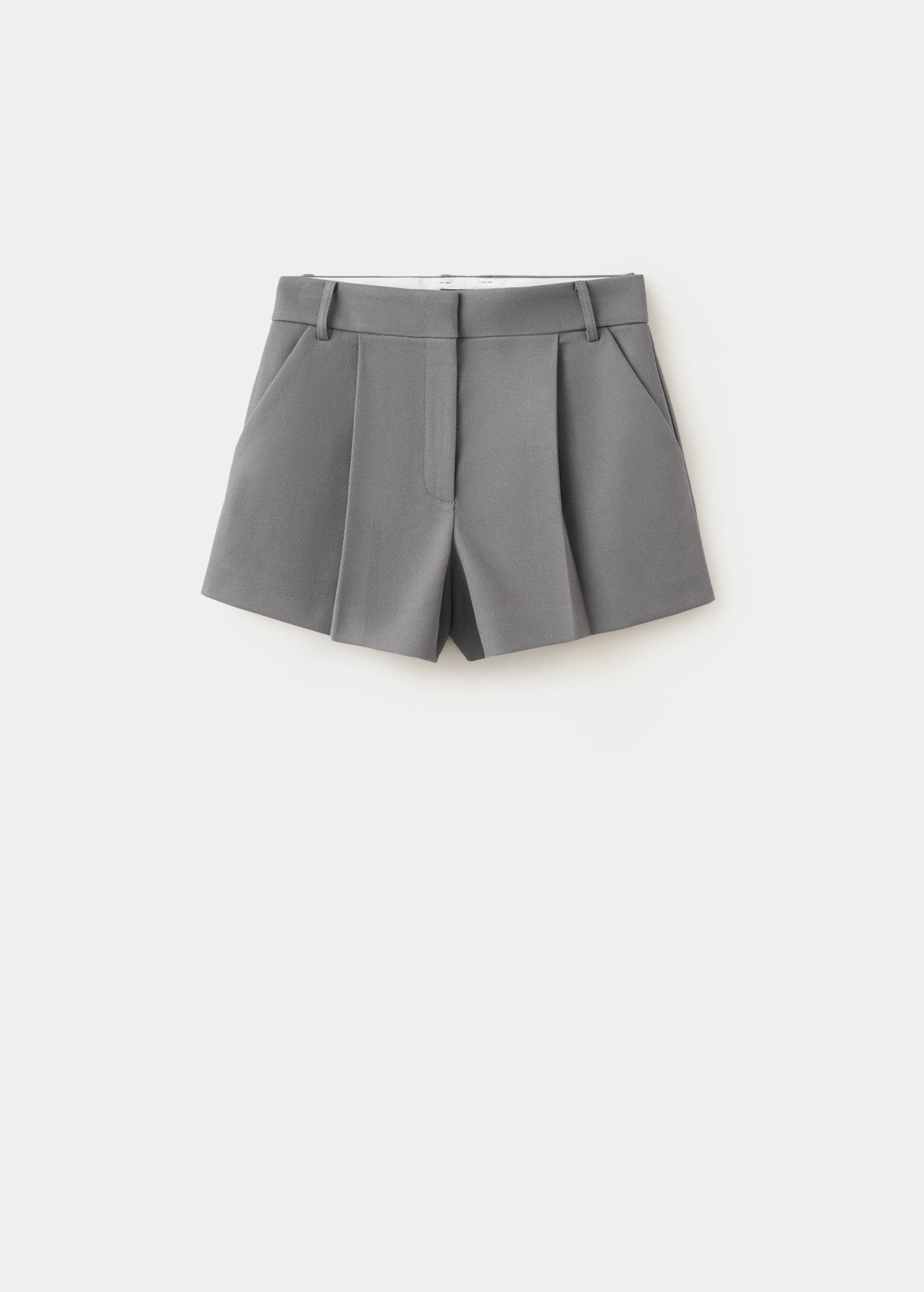 Straight shorts with pleated detail - Article without model