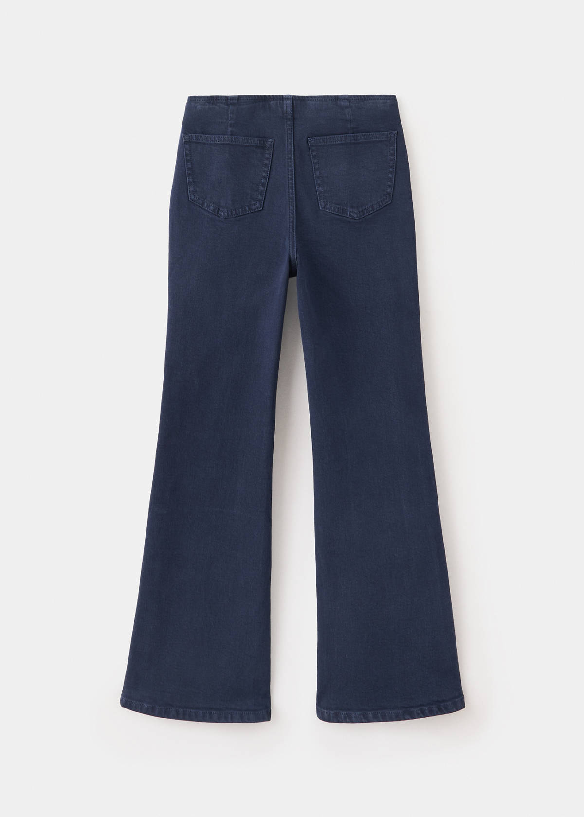Waistband-free flare jeans — Navy