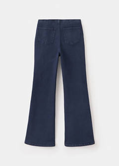Waistband-free flare jeans — Navy 4