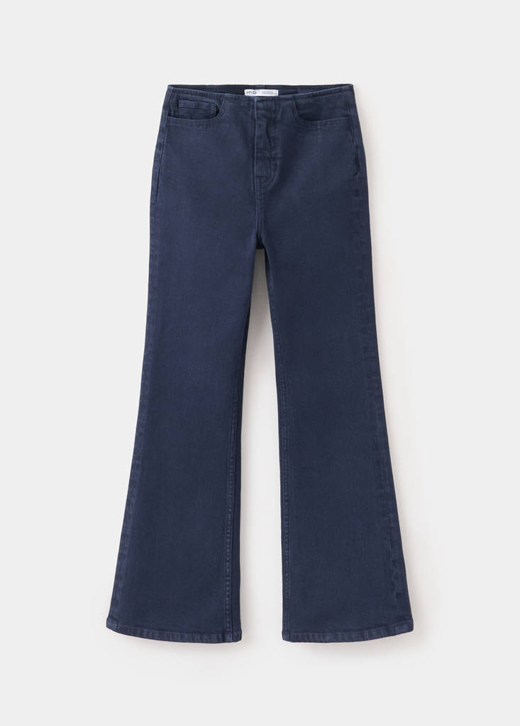 Waistband-free flare jeans — Navy